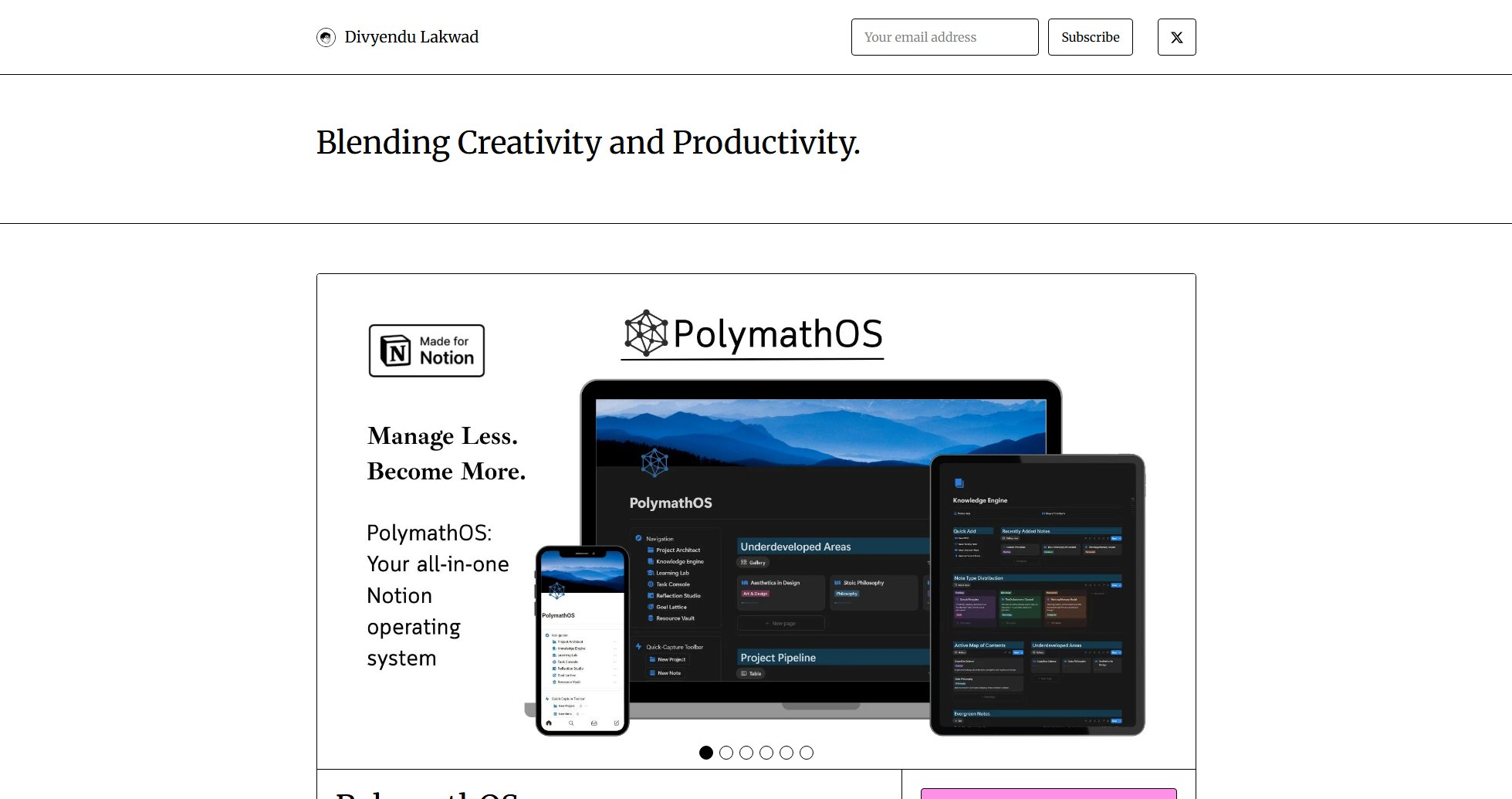 PolymathOS Screenshot PolymathOS Screenshot