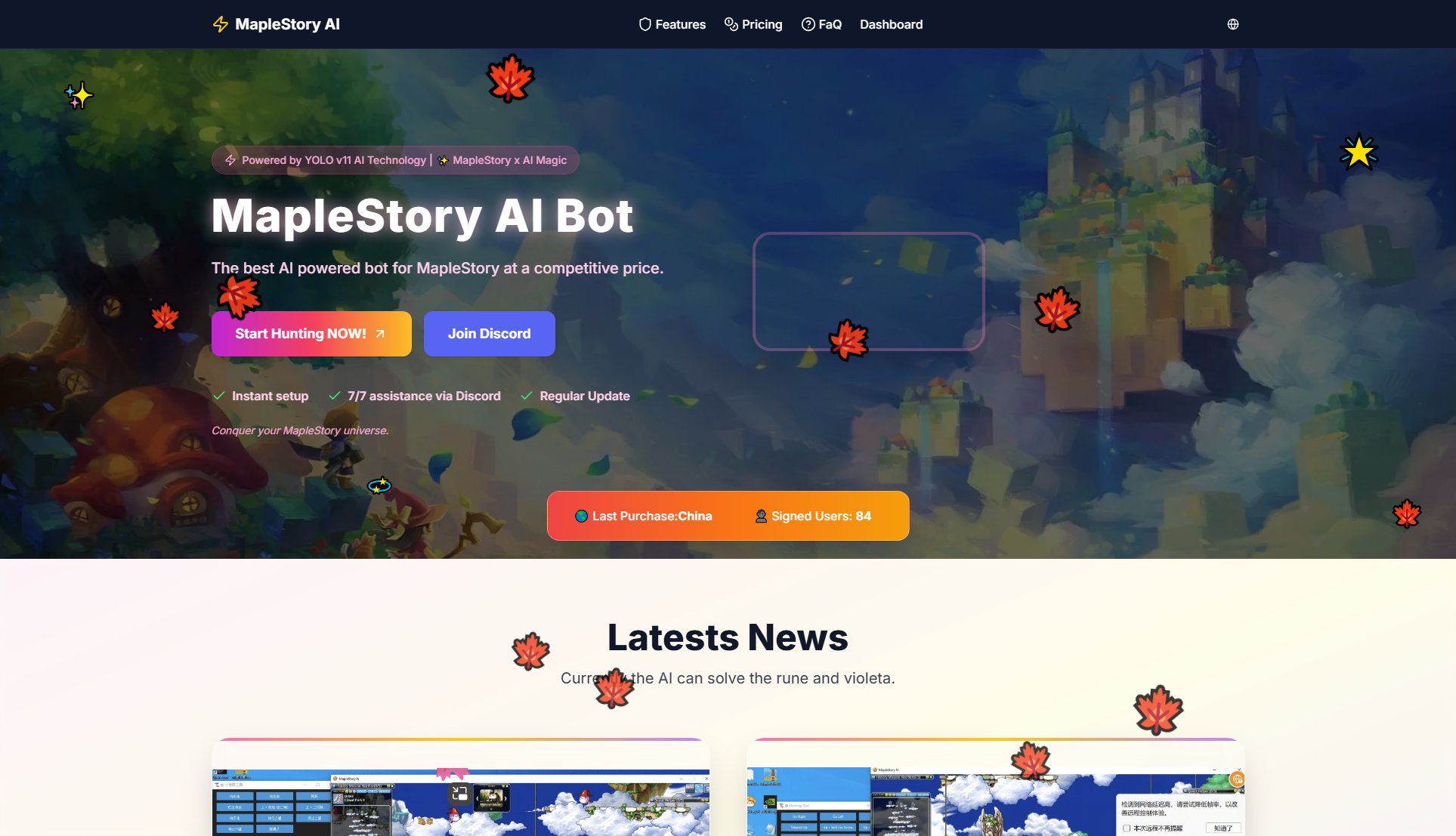 MapleStory AI Bot MapleStory AI Bot Interface & Screenshots MapleStory AI Bot MapleStory AI Bot Interface & Screenshots