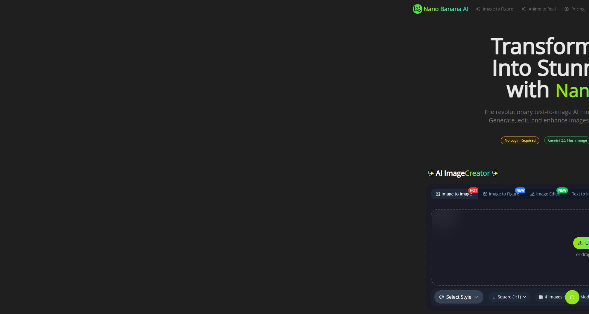 Nano Banana AI Screenshot