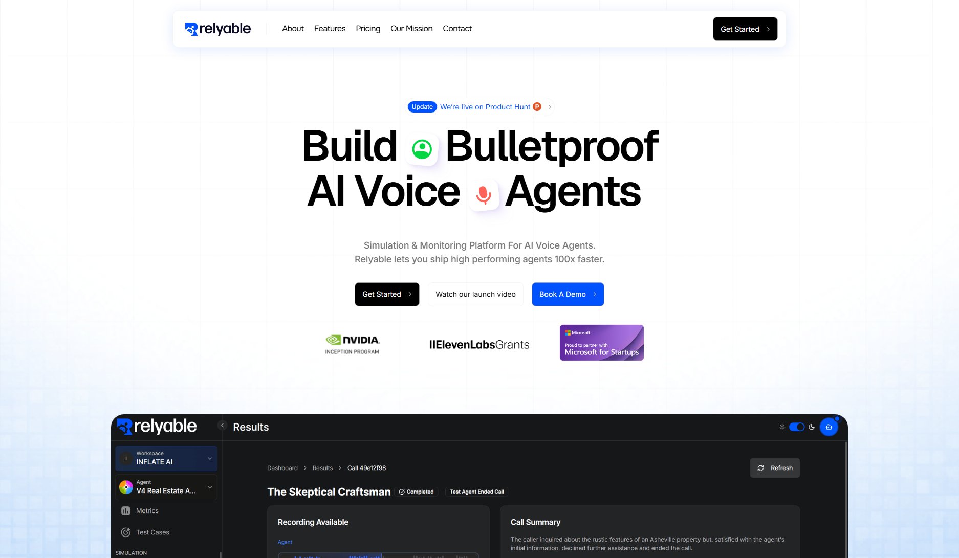 Relyable Relyable Interface & Screenshots
