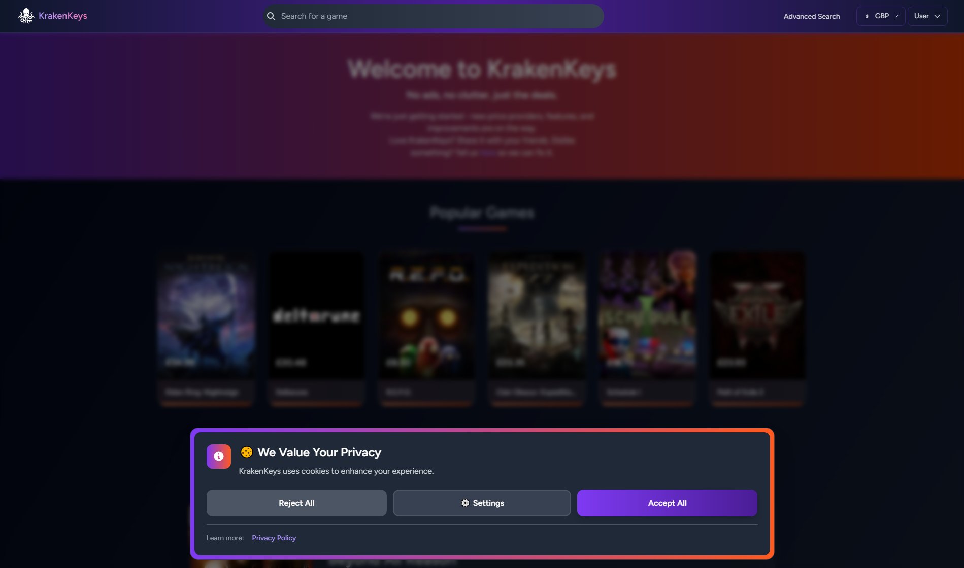 KrakenKeys KrakenKeys Interface & Screenshots KrakenKeys KrakenKeys Interface & Screenshots
