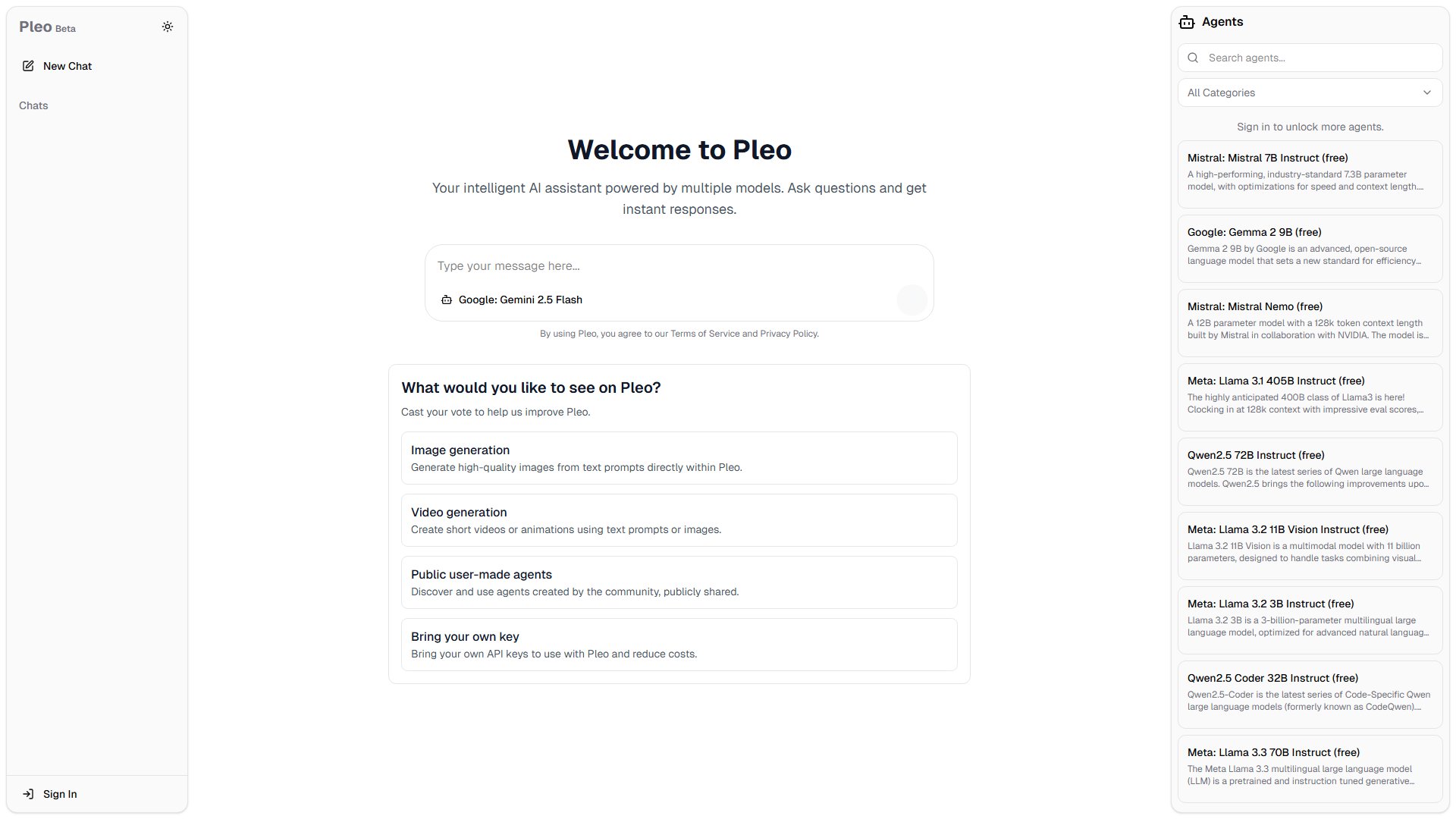 Pleo Chat Screenshot Pleo Chat Screenshot