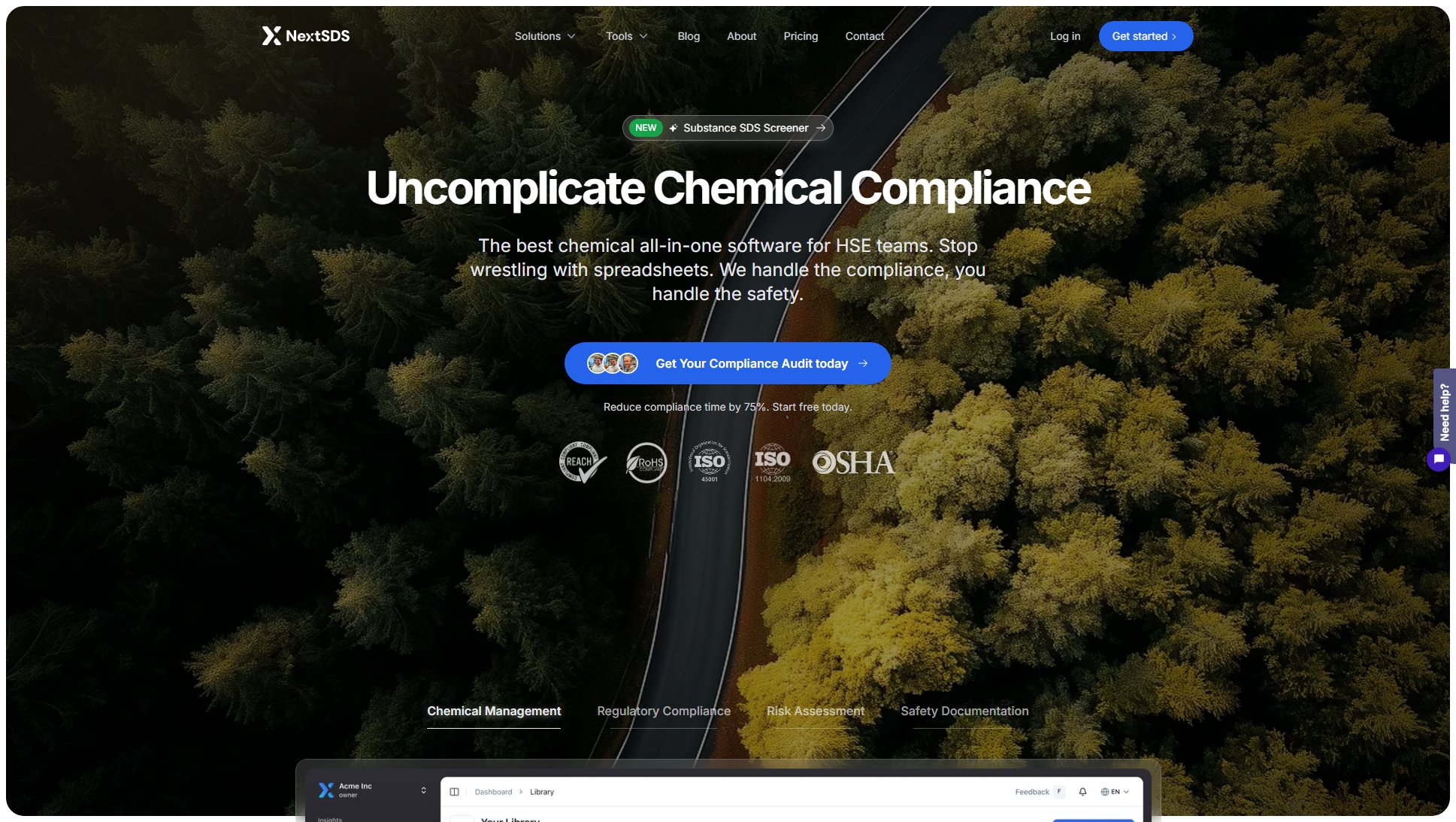 NextSDS Screenshot