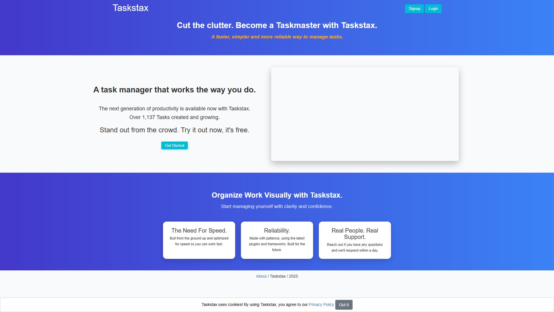 Taskstax Screenshot Taskstax Screenshot