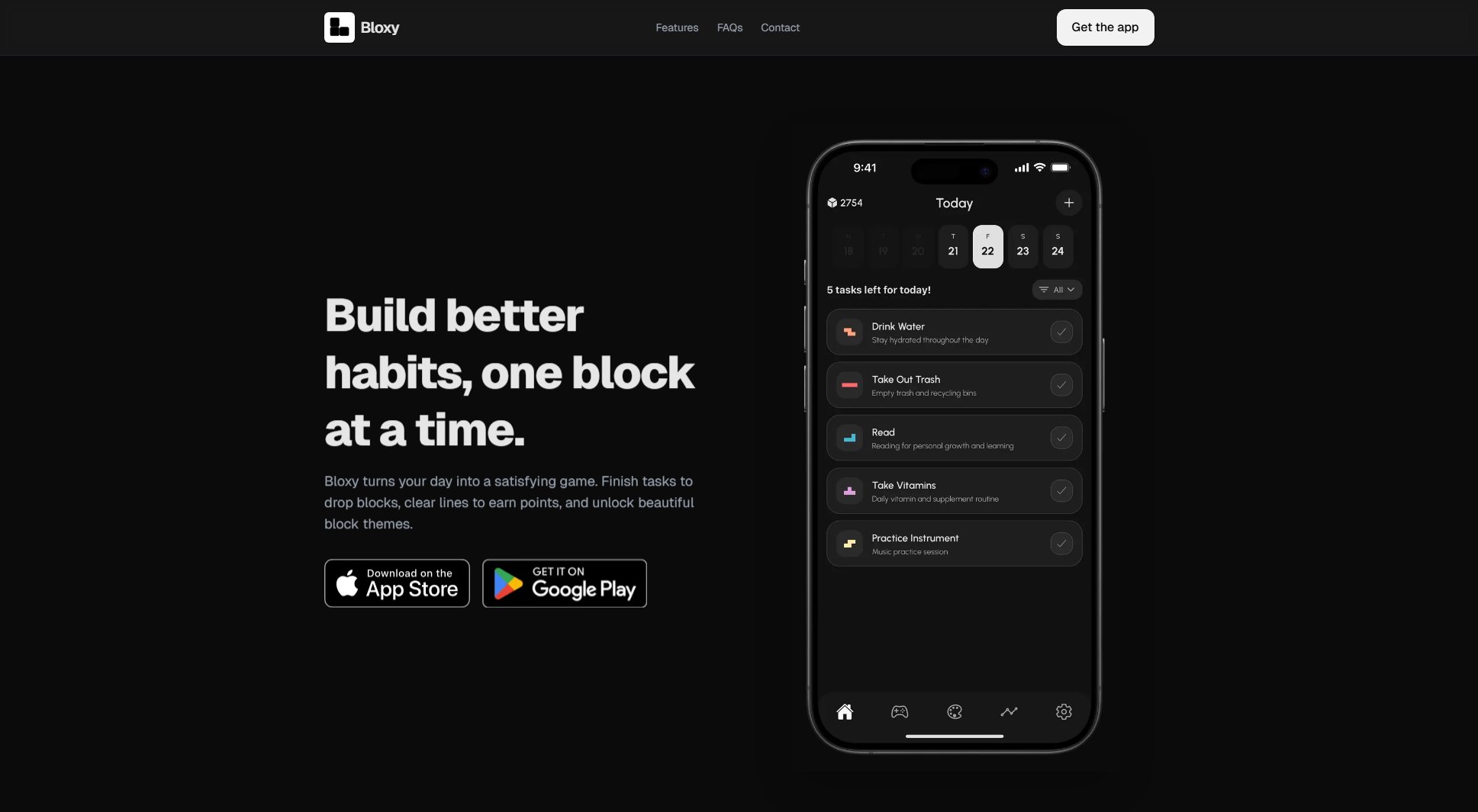 Bloxy Bloxy Interface & Screenshots