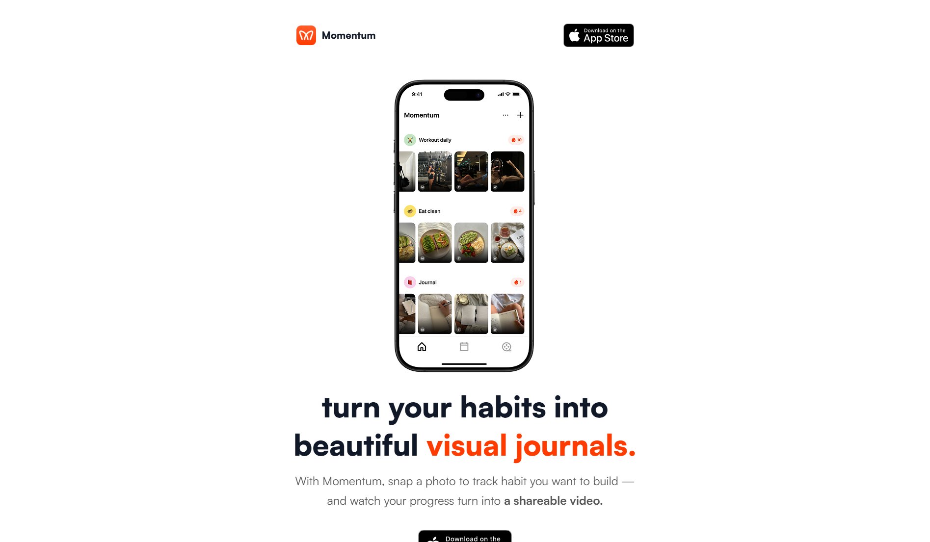 Momentum Momentum Interface & Screenshots Momentum Momentum Interface & Screenshots