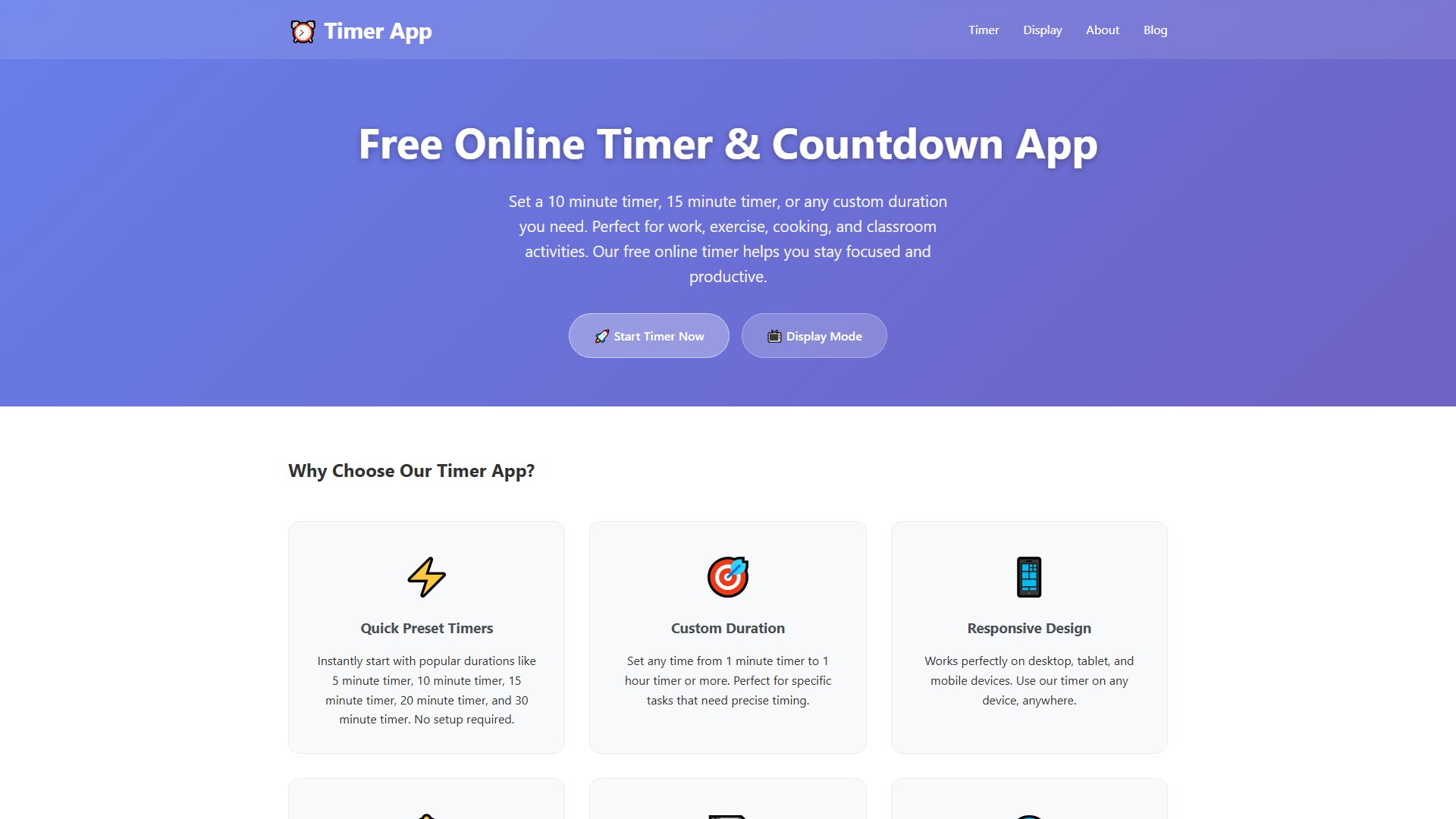 Free Online Timer Screenshot Free Online Timer Screenshot