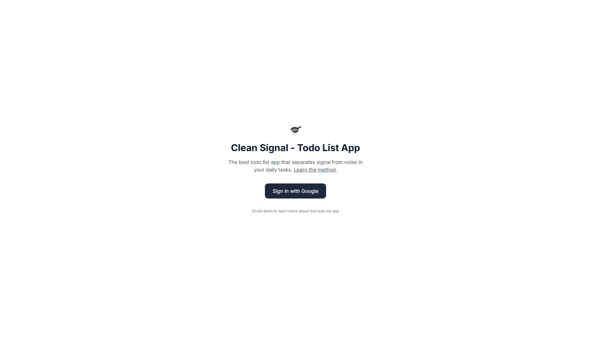 Clean Signal Clean Signal Interface & Screenshots Clean Signal Clean Signal Interface & Screenshots