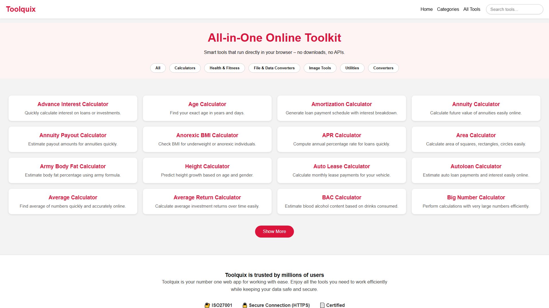 Toolquix Screenshot Toolquix Screenshot