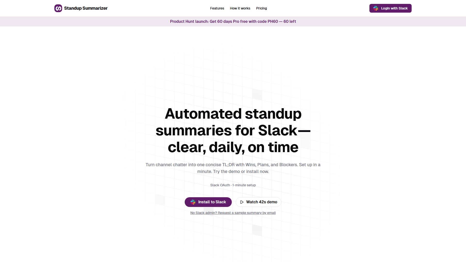 Standup Summarizer Screenshot Standup Summarizer Screenshot