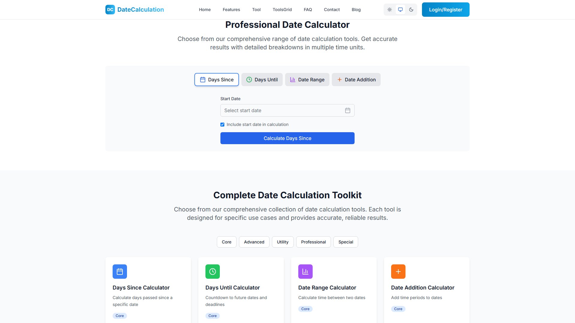 DateCalculation Screenshot DateCalculation Screenshot