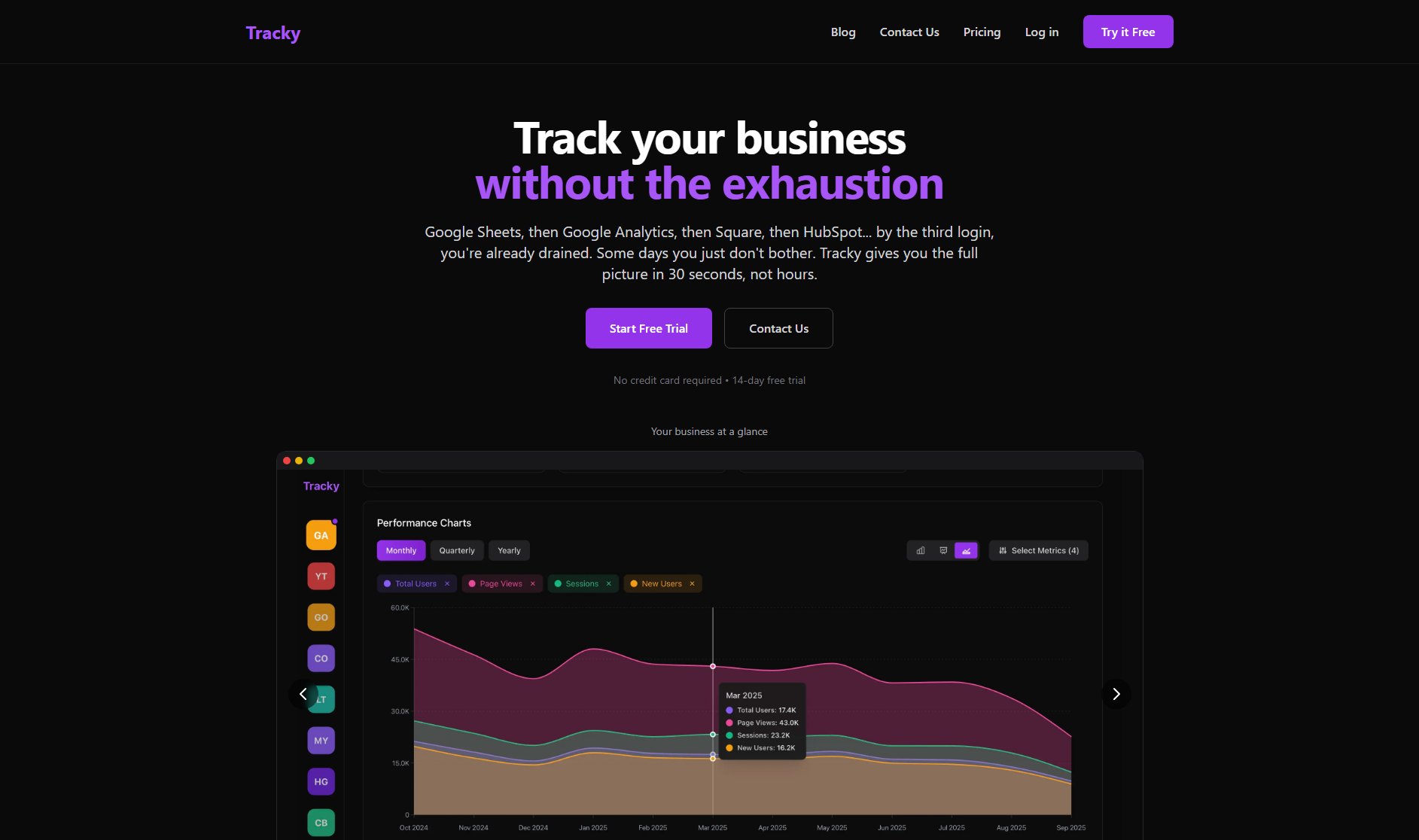 Tracky Tracky Interface & Screenshots Tracky Tracky Interface & Screenshots