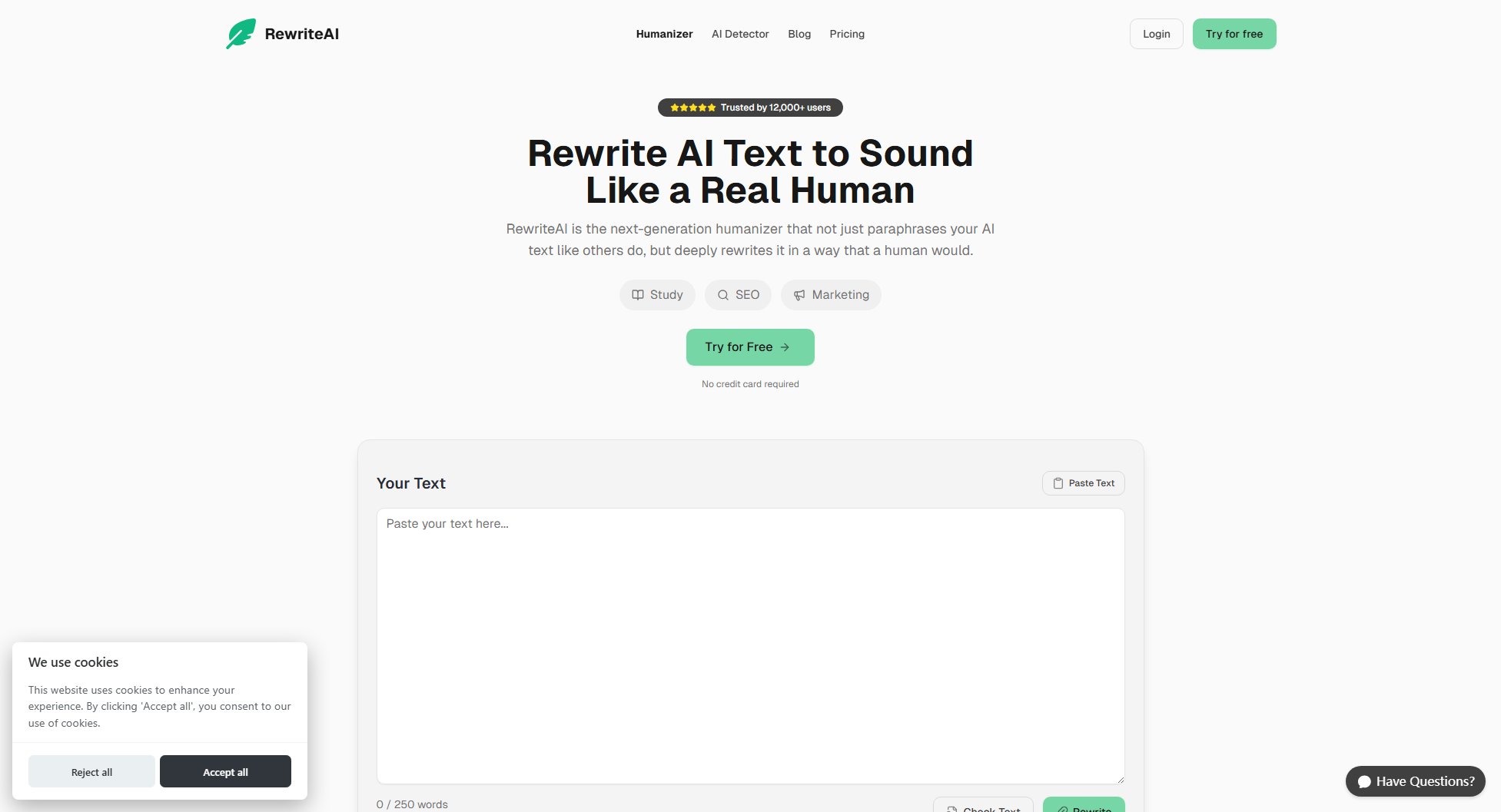 RewriteAI RewriteAI Interface & Screenshots