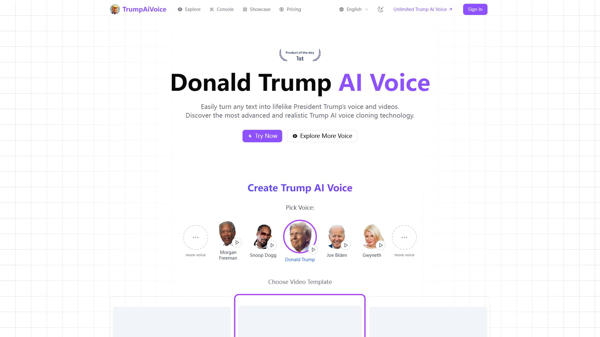 Trump AI Voice Generator Screenshot Trump AI Voice Generator Screenshot