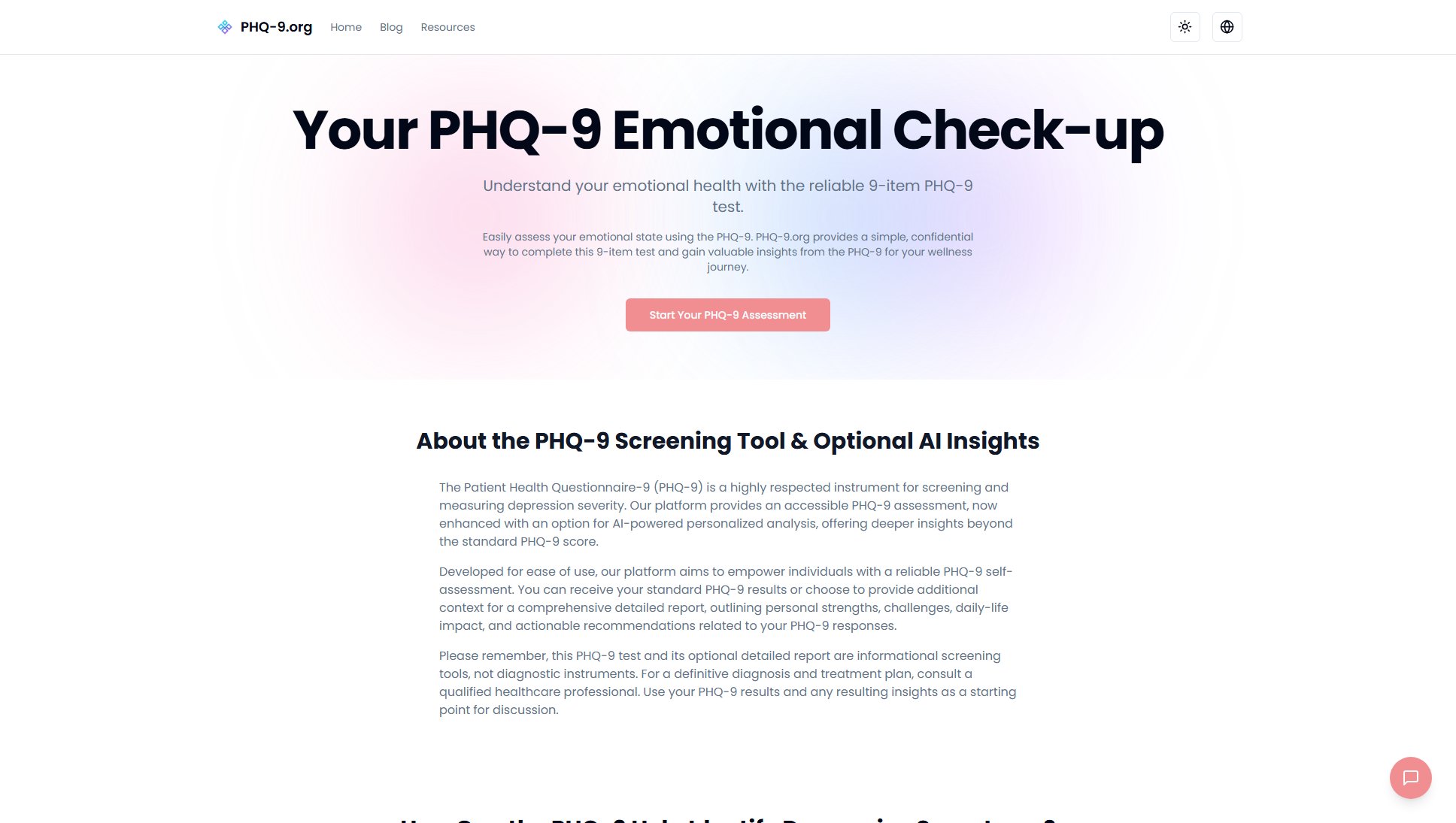 PHQ-9 Depression Test & Score Online PHQ-9 Depression Test & Score Online Interface & Screenshots PHQ-9 Depression Test & Score Online PHQ-9 Depression Test & Score Online Interface & Screenshots