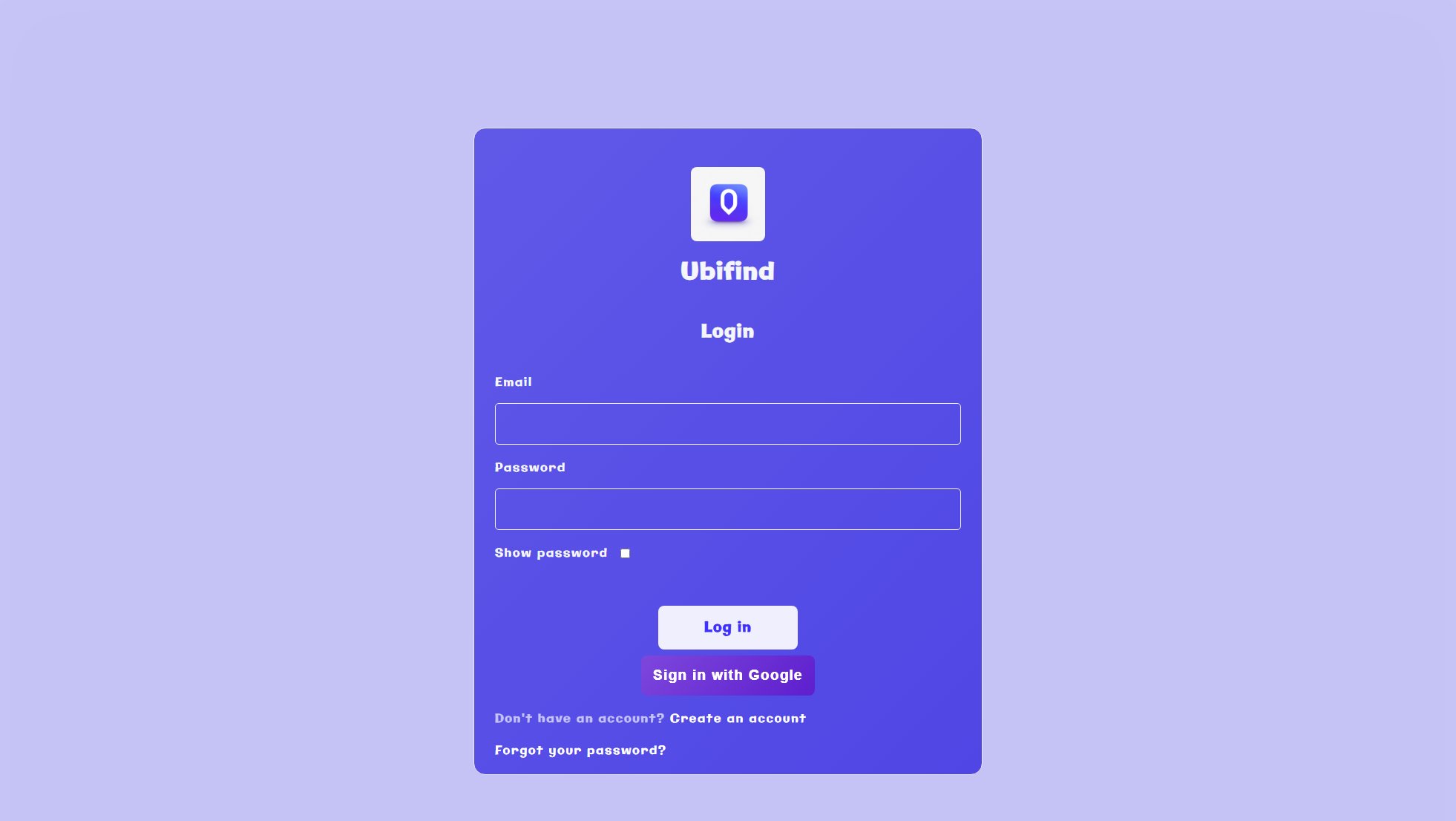 Ubifind Screenshot