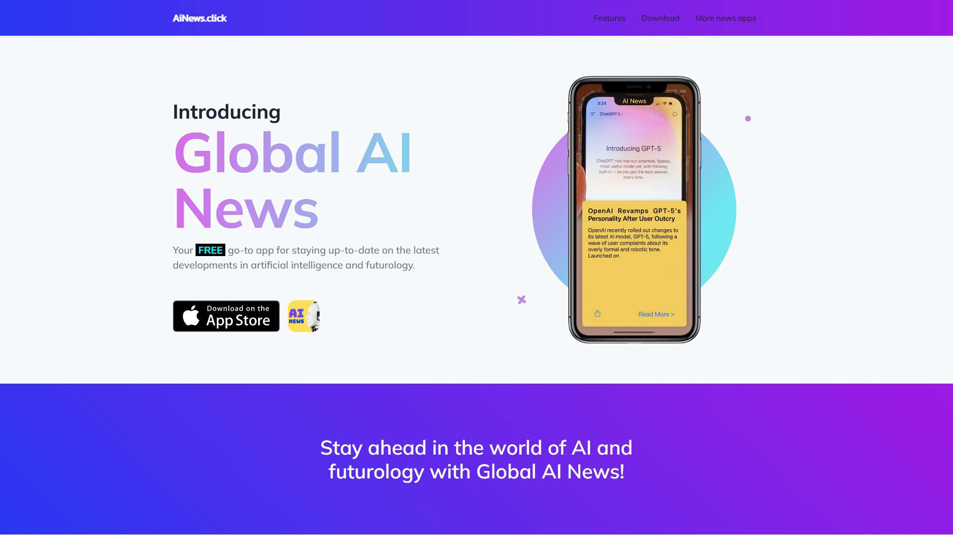 Global AI News Screenshot Global AI News Screenshot