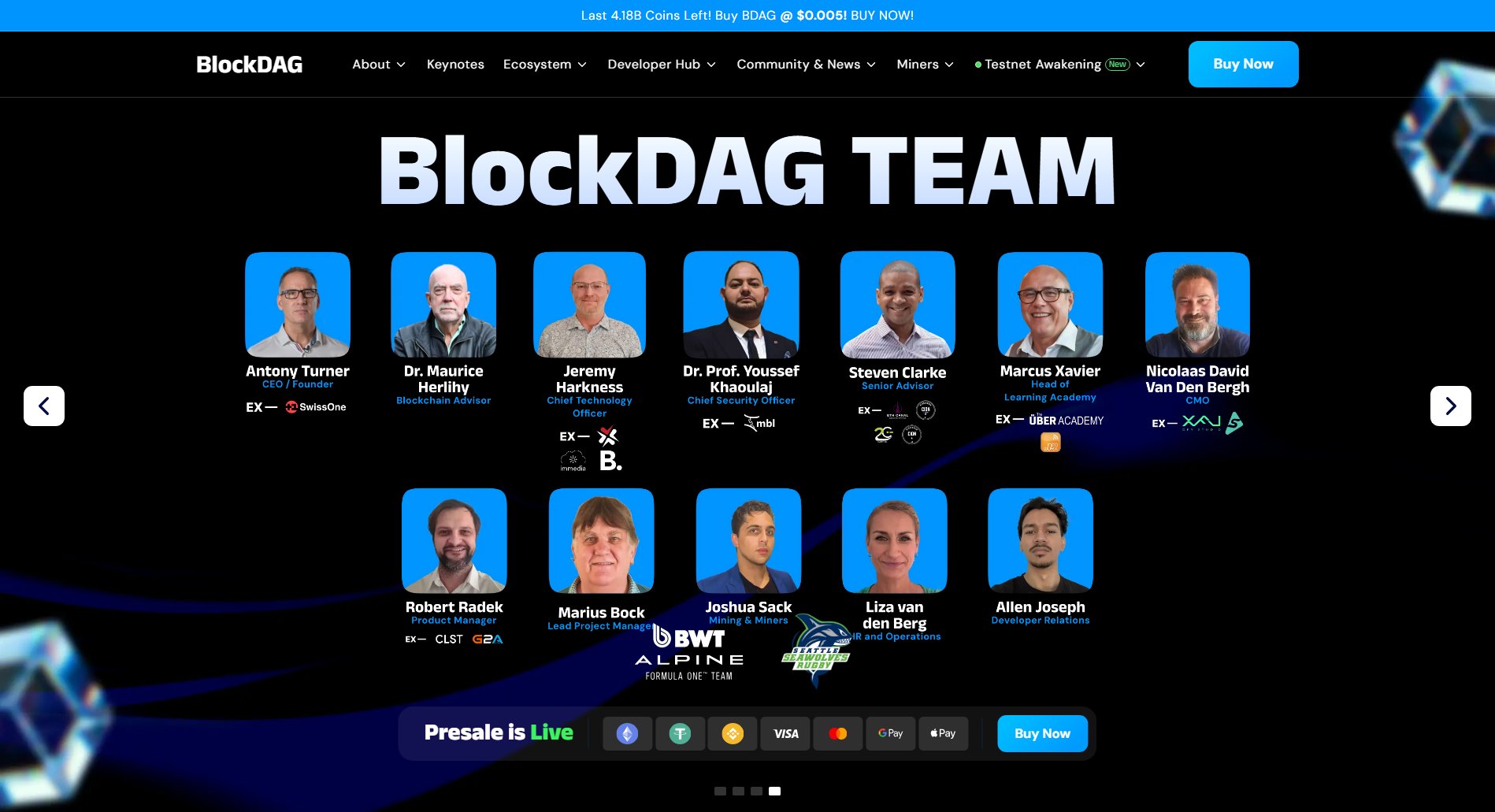 BlockDAG BlockDAG Interface & Screenshots