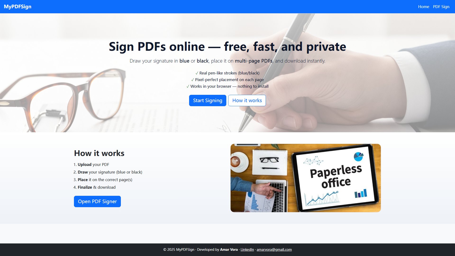MyPDFSign Screenshot MyPDFSign Screenshot