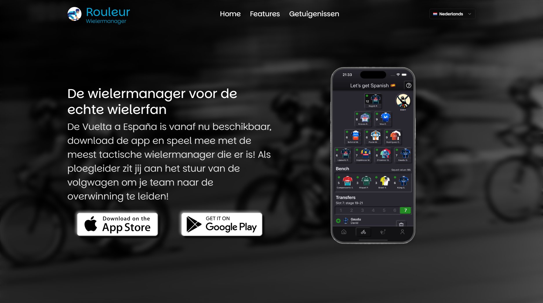 Rouleur - Wielermanager Rouleur - Wielermanager Interface & Screenshots Rouleur - Wielermanager Rouleur - Wielermanager Interface & Screenshots