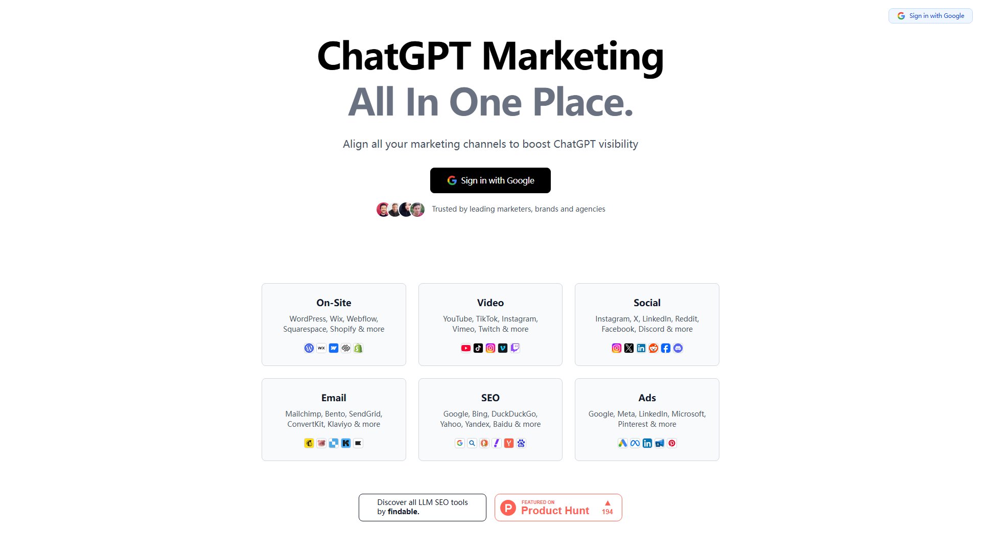 ChatGPT Marketing Management Screenshot ChatGPT Marketing Management Screenshot
