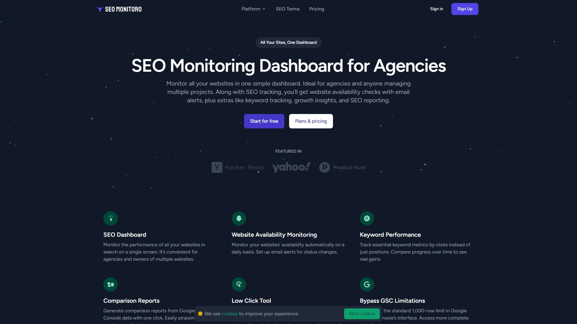 SEO Monitoro Screenshot SEO Monitoro Screenshot