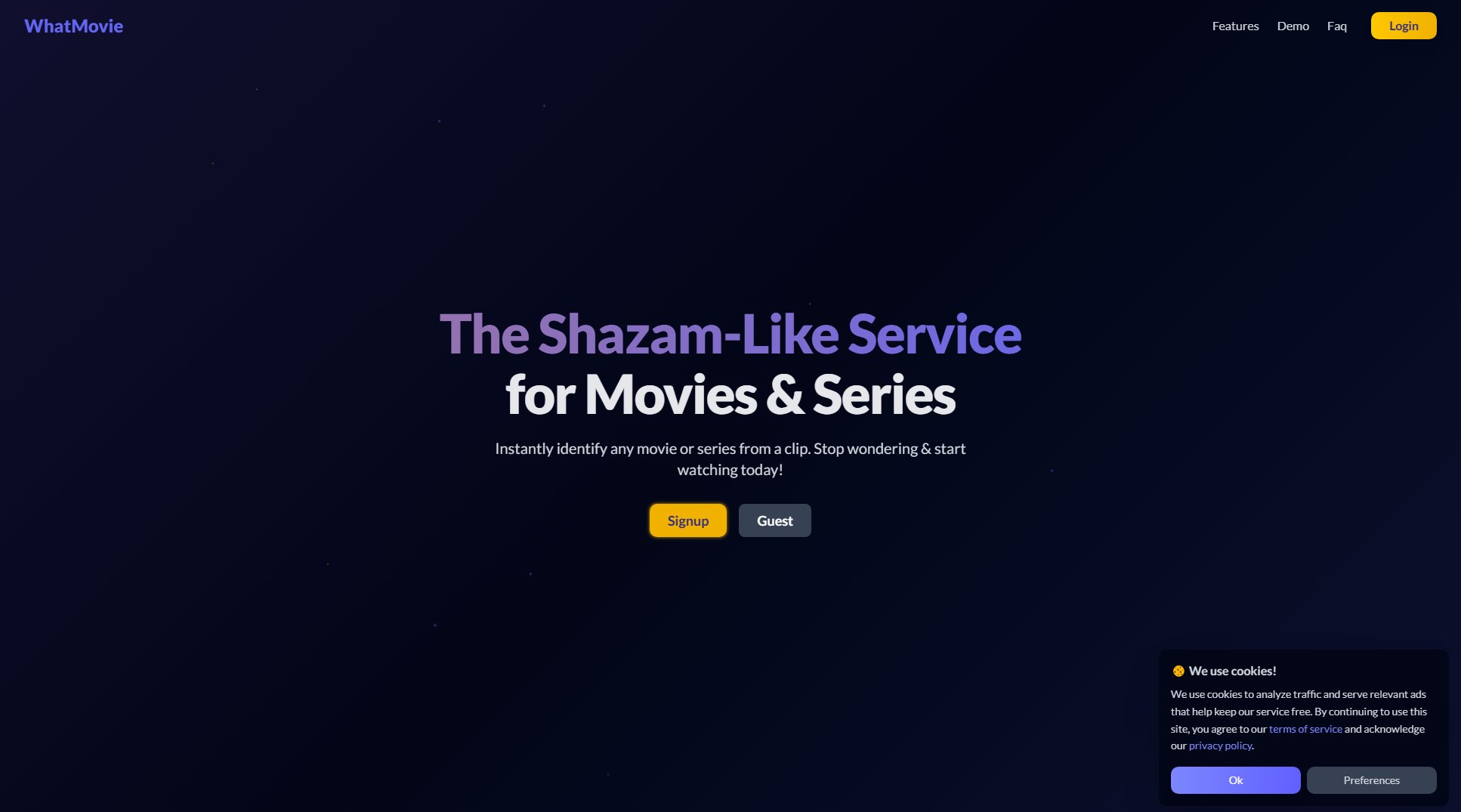 WhatMovie WhatMovie Interface & Screenshots WhatMovie WhatMovie Interface & Screenshots