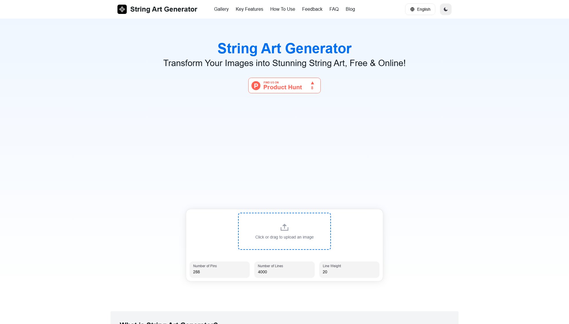 String Art Generator Screenshot