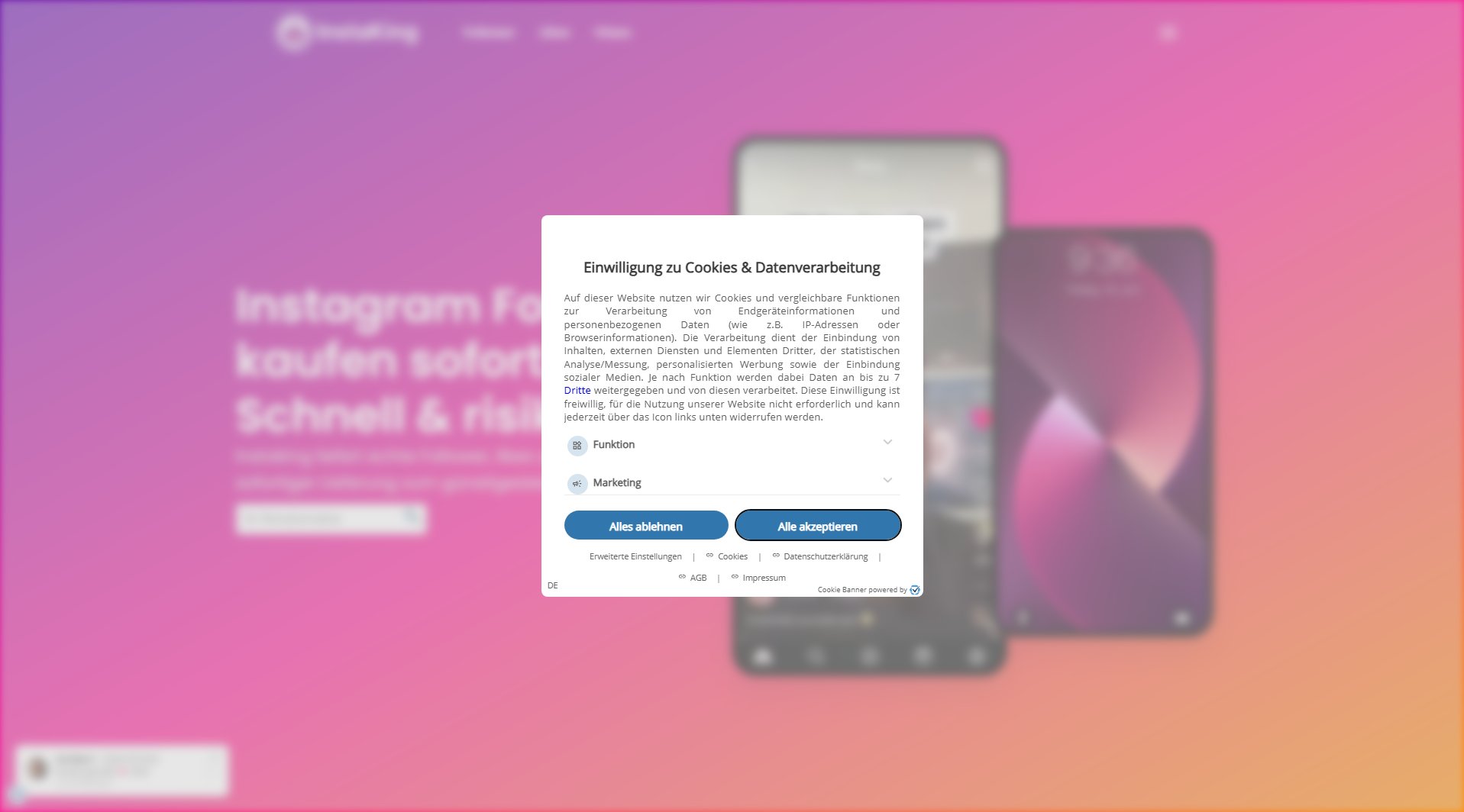 InstaKing InstaKing Interface & Screenshots InstaKing InstaKing Interface & Screenshots