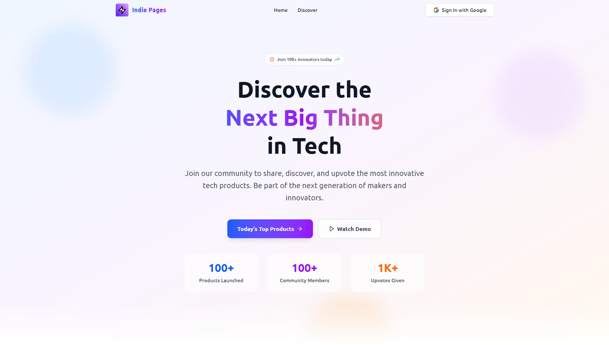 Indie Pages Screenshot