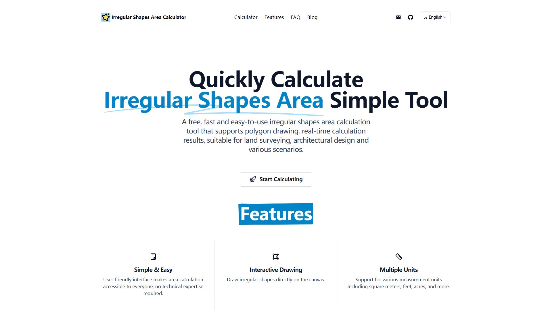 Irregular Shapes Area Calculator Screenshot Irregular Shapes Area Calculator Screenshot