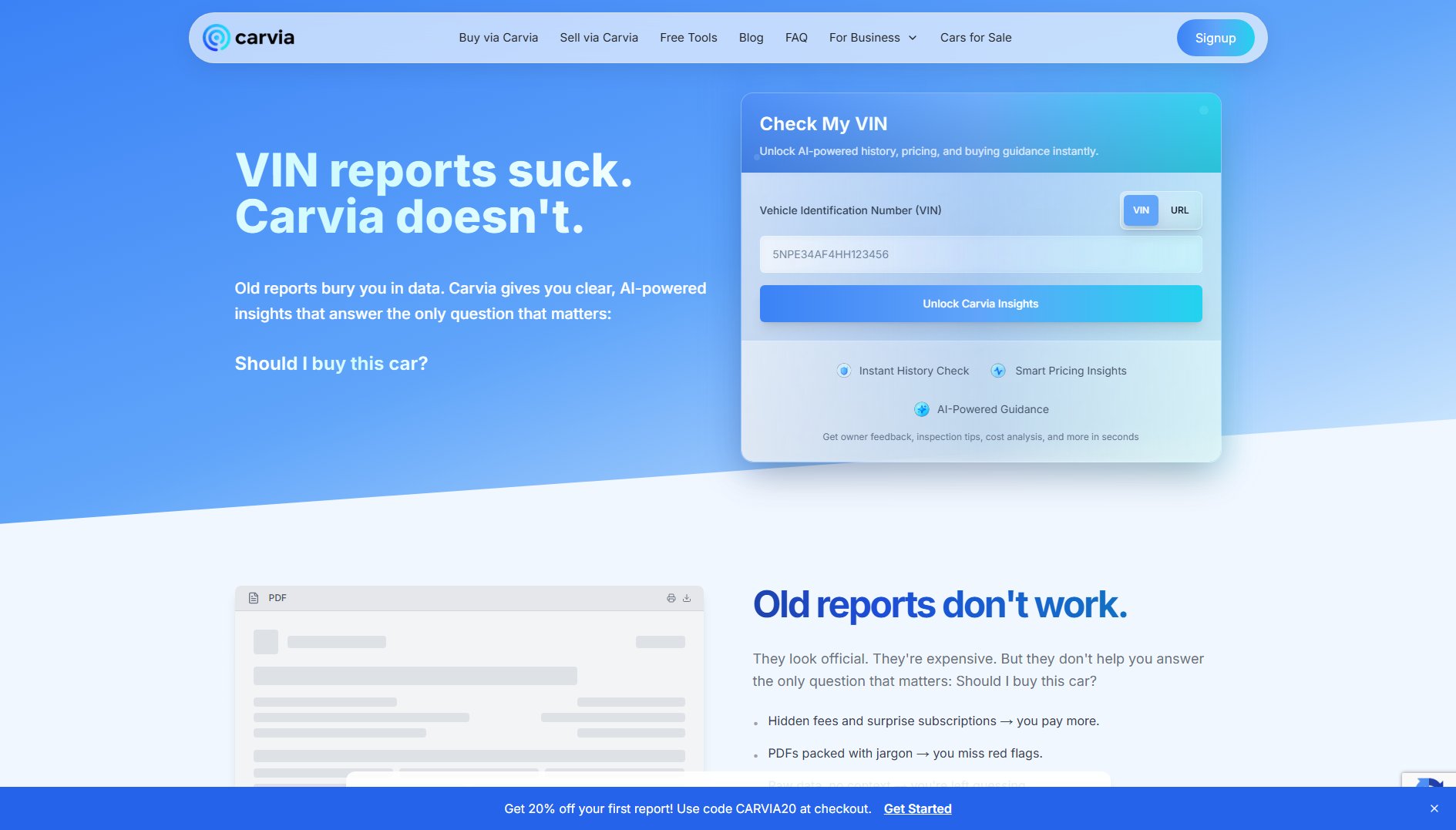 Carvia Carvia Interface & Screenshots