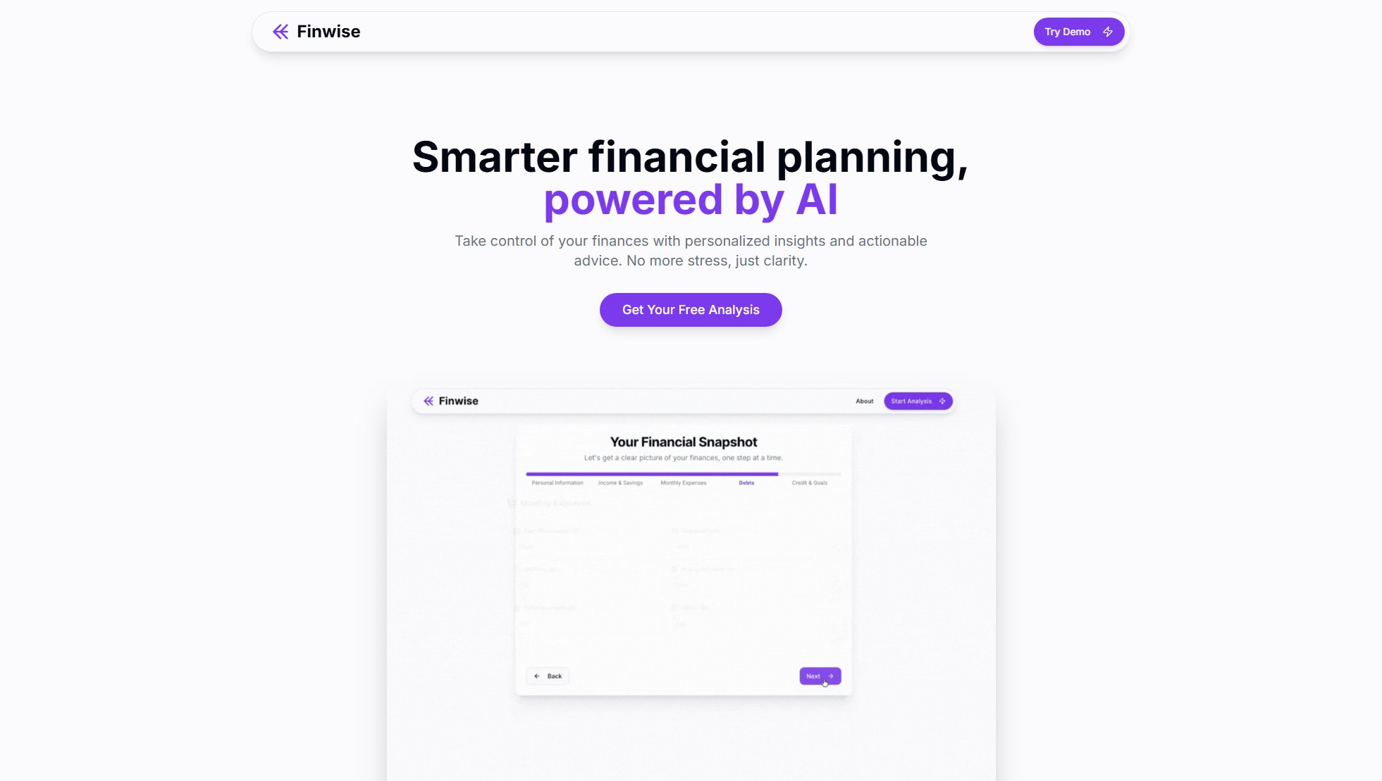 Finwise Screenshot