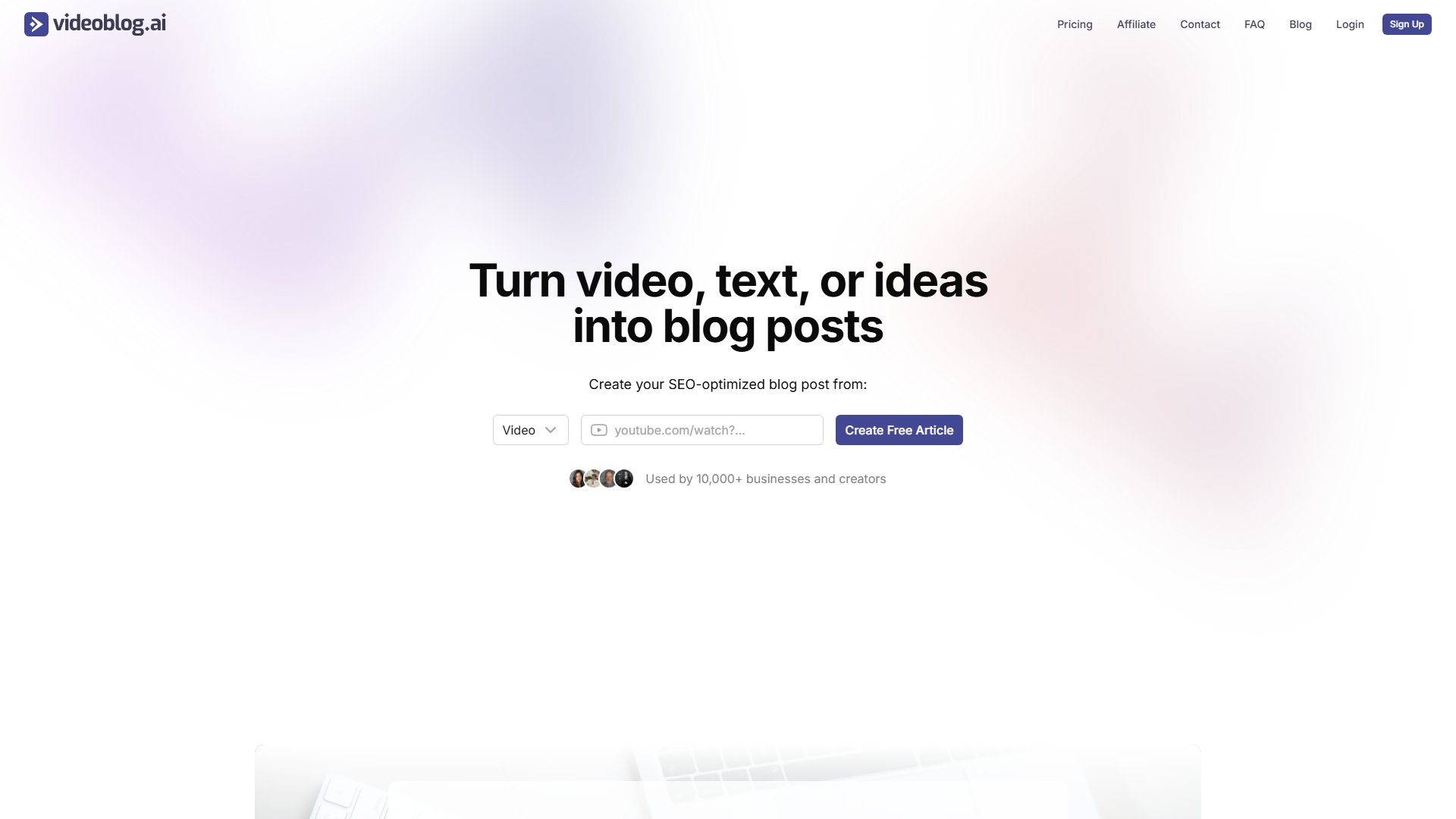 Video Blog AI Screenshot Video Blog AI Screenshot