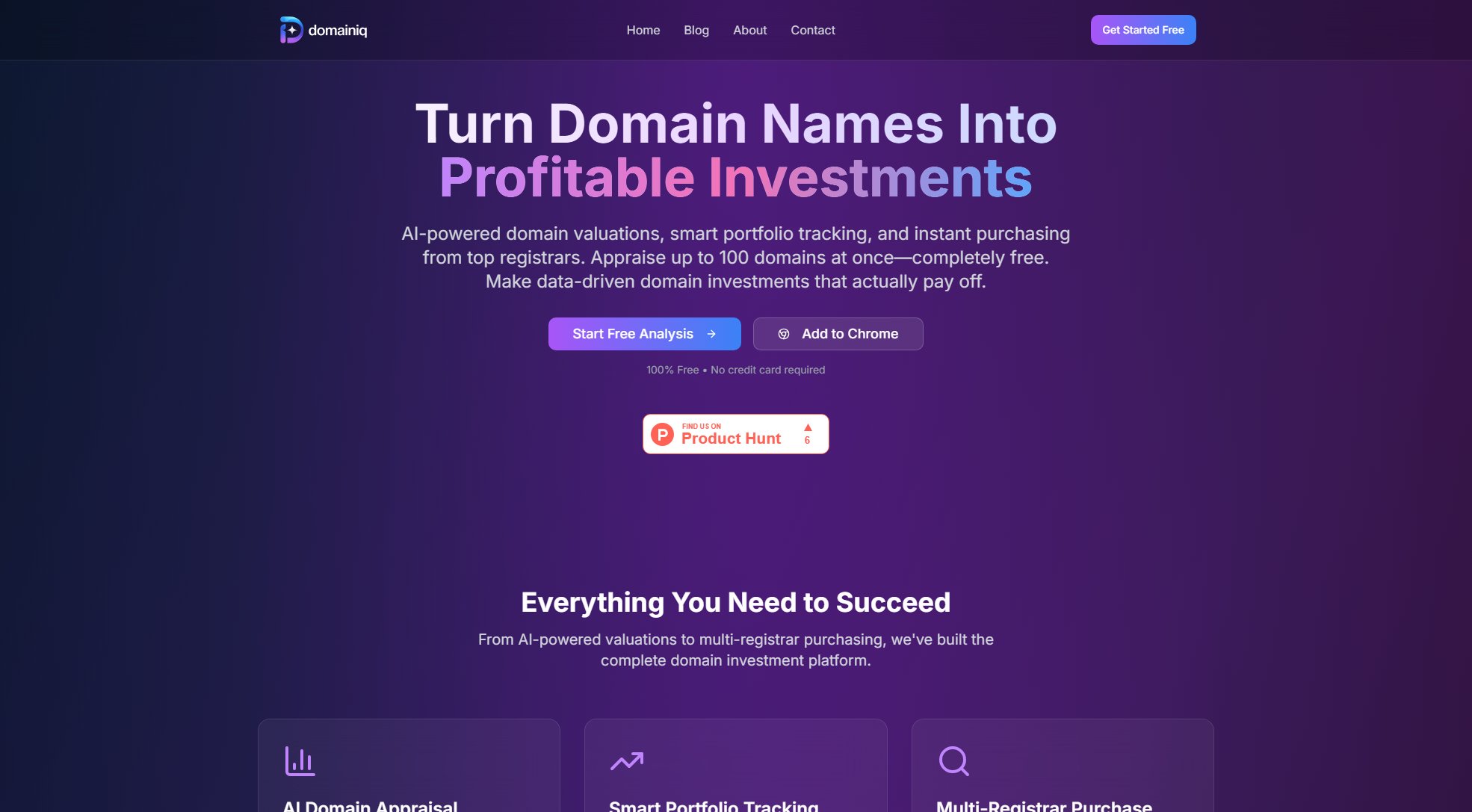 DomainIQ DomainIQ Interface & Screenshots DomainIQ DomainIQ Interface & Screenshots