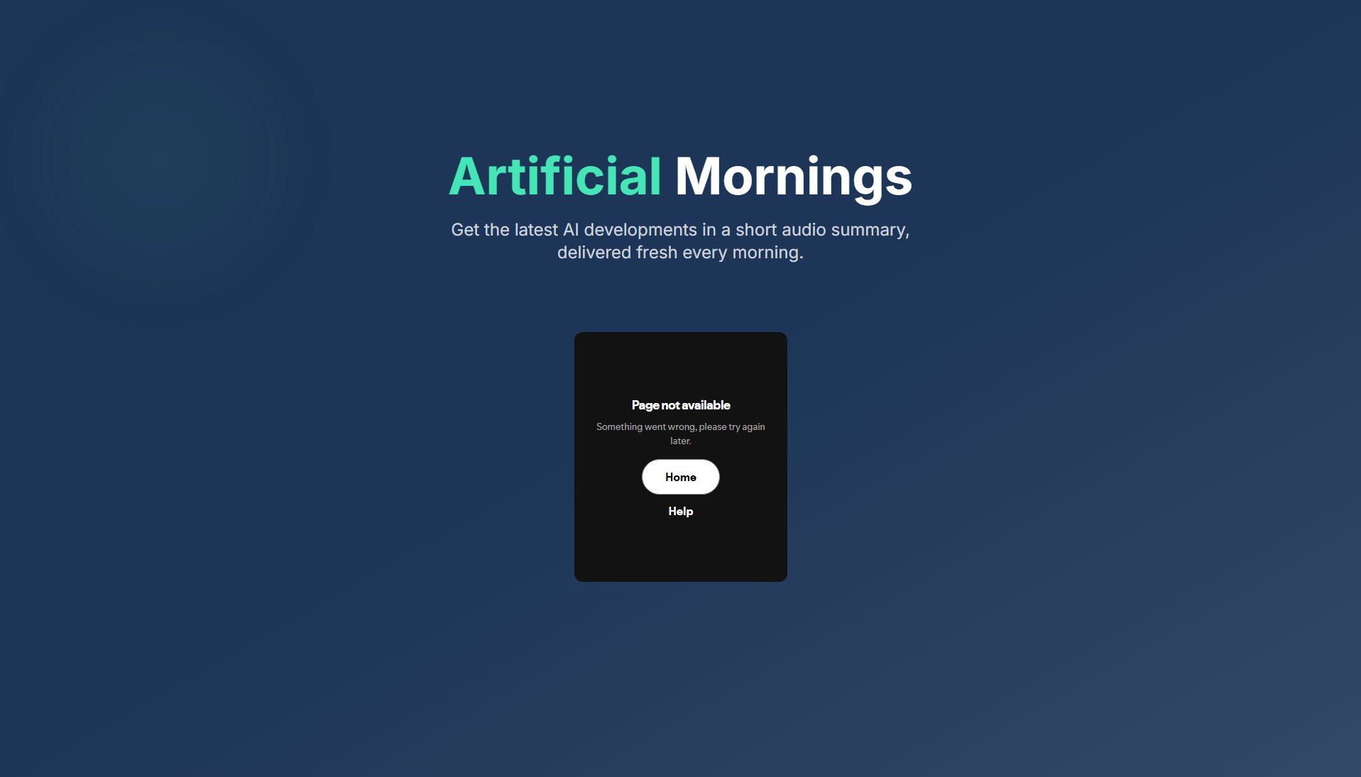 AI Mornings Screenshot AI Mornings Screenshot