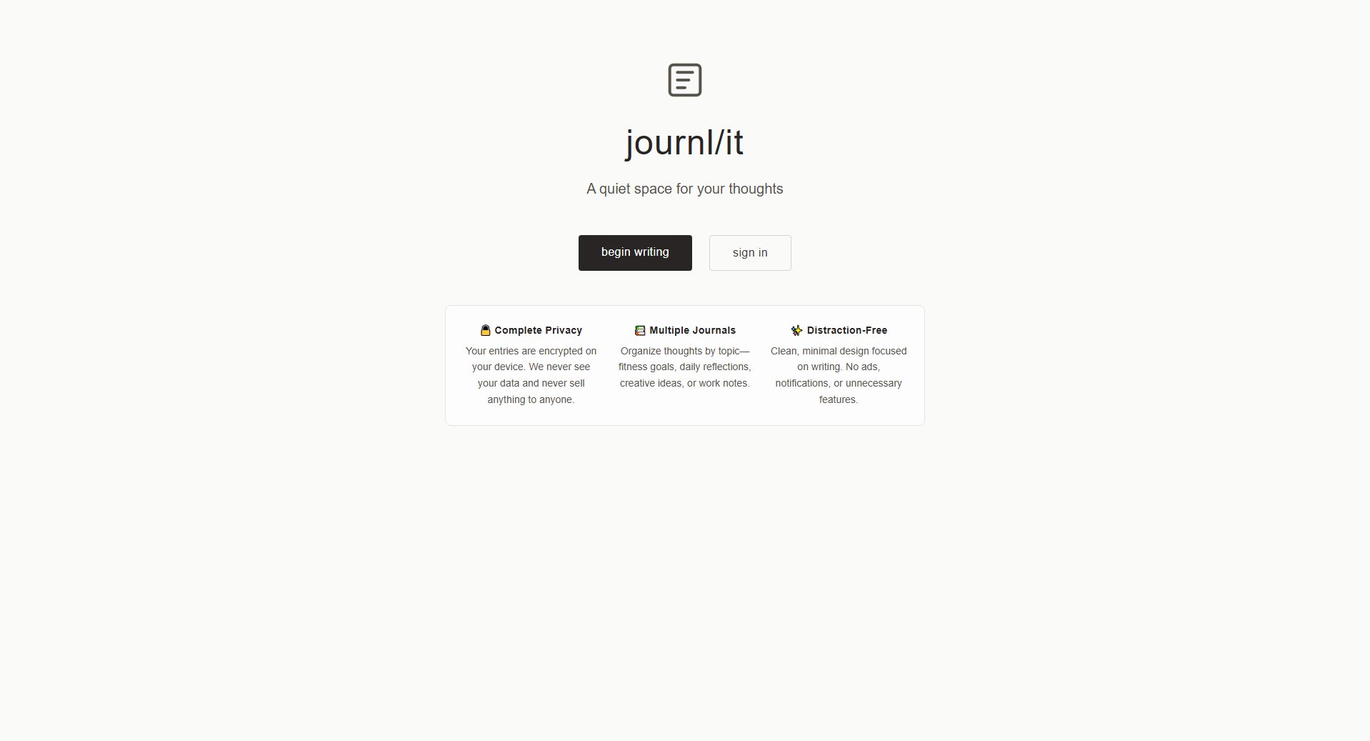 journl/it Screenshot journl/it Screenshot