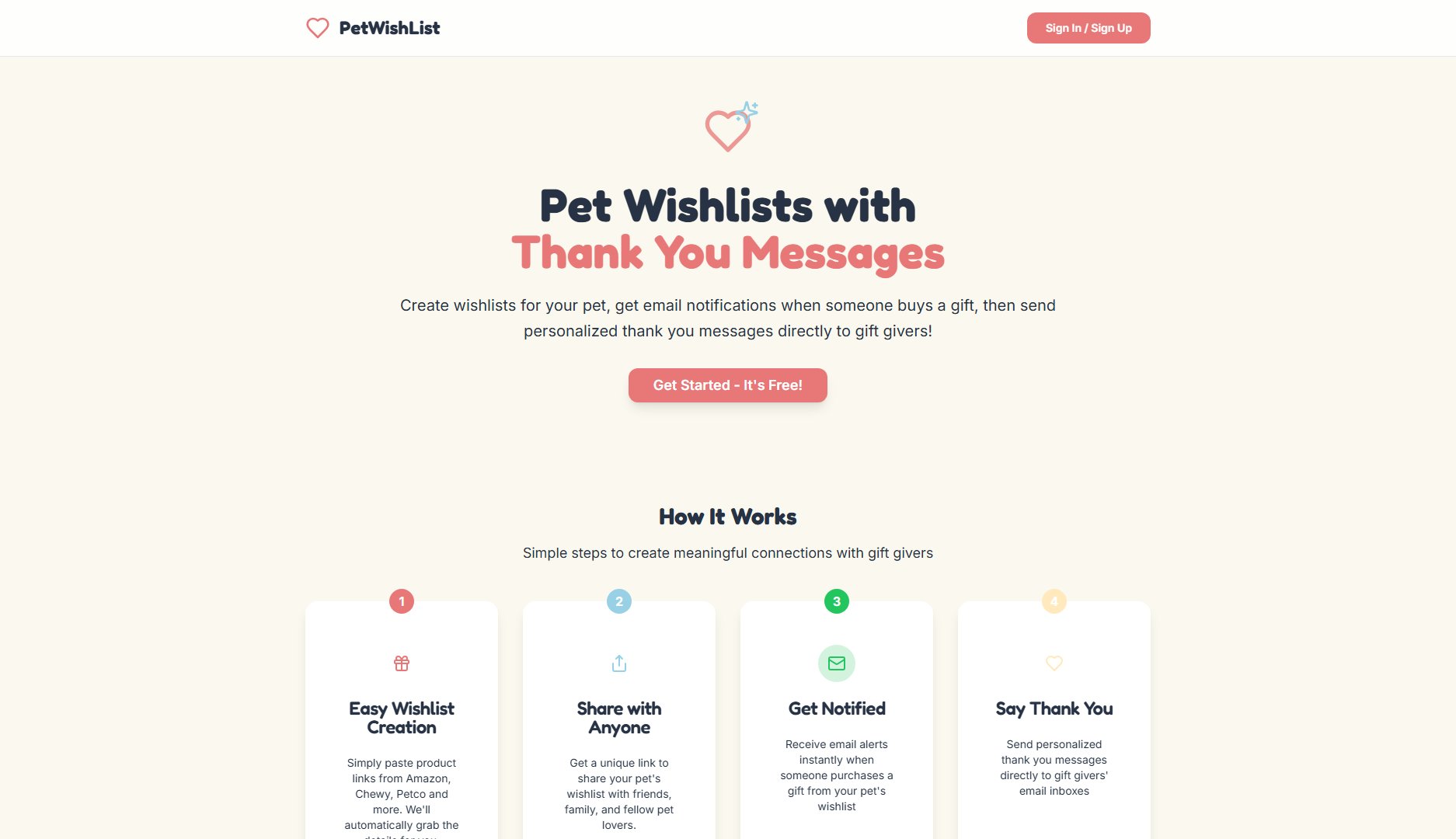 PetWishList Screenshot PetWishList Screenshot