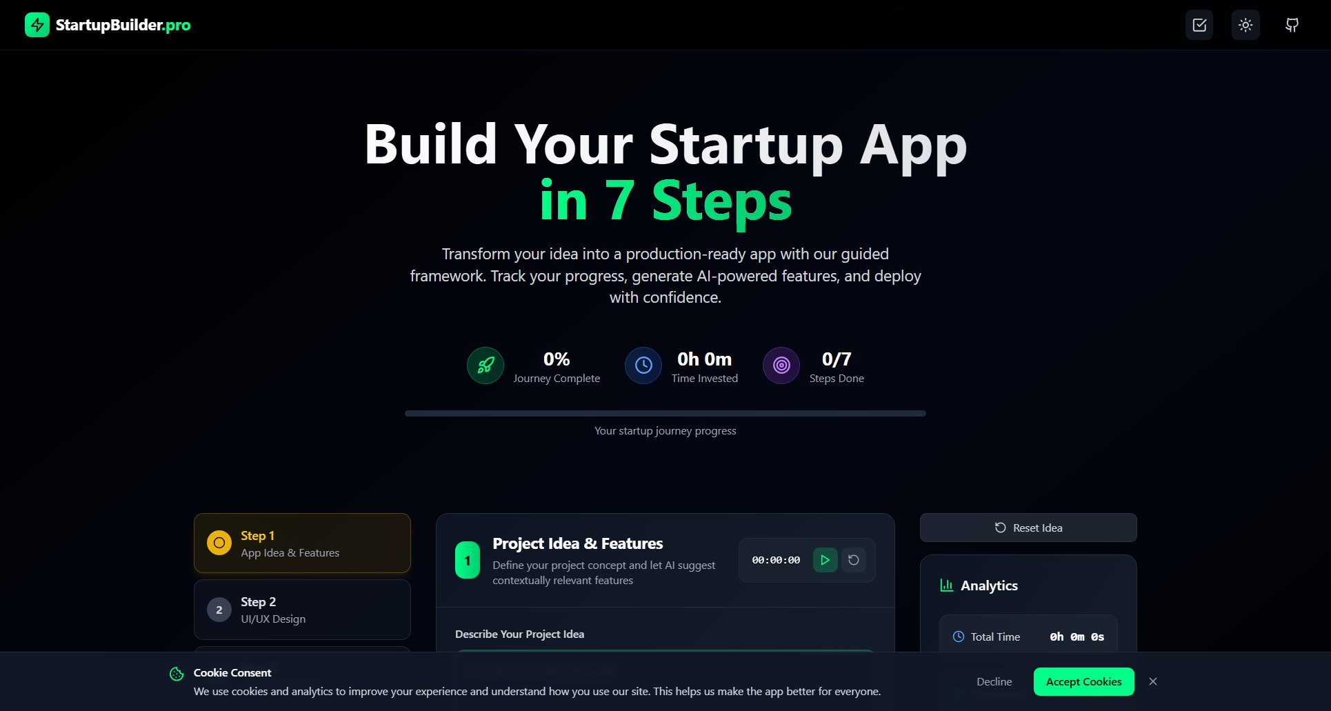 StartupBuilder.pro Screenshot StartupBuilder.pro Screenshot
