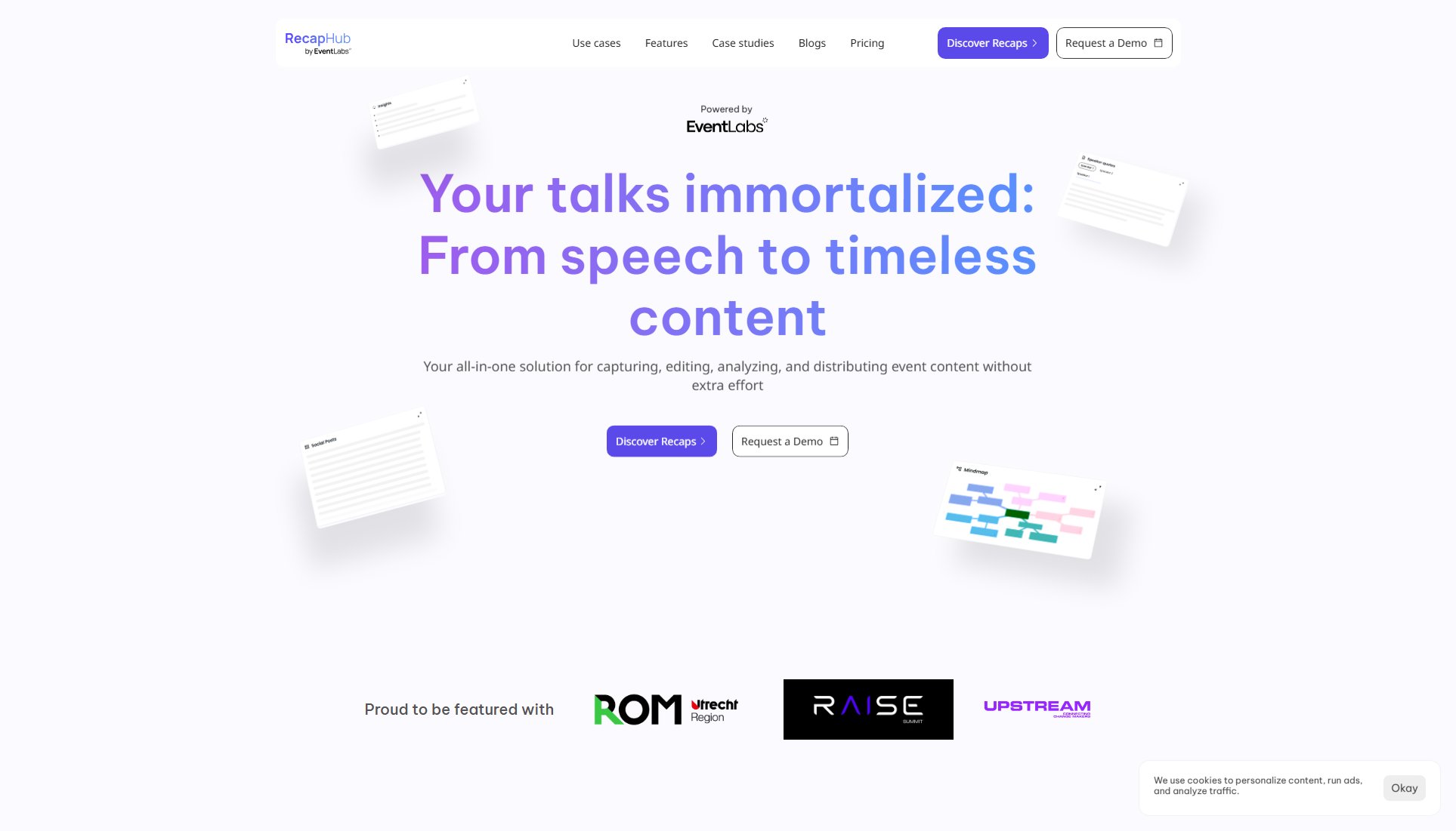 RecapHub RecapHub Interface & Screenshots