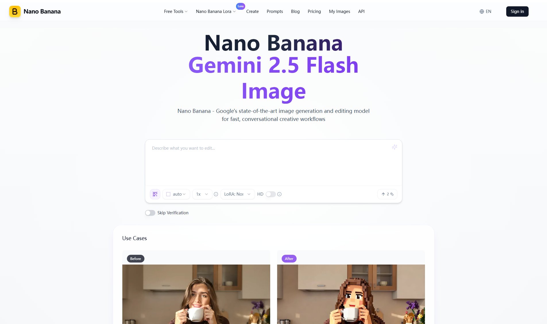 Nano Banana Nano Banana Interface & Screenshots Nano Banana Nano Banana Interface & Screenshots