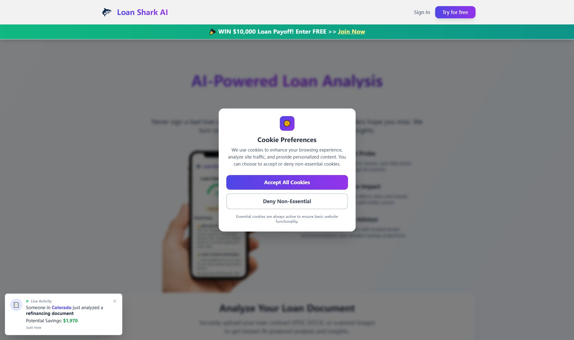 Loan Shark AI Screenshot
