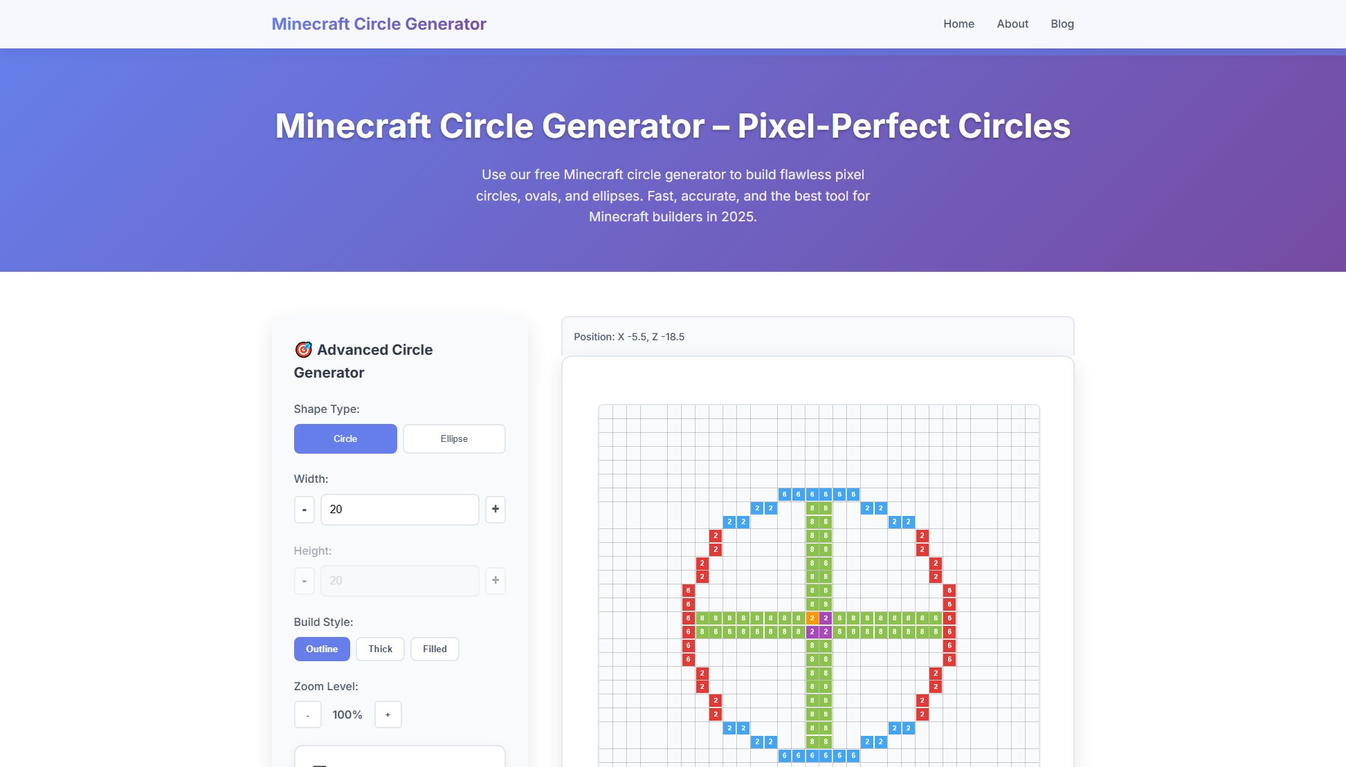 Minecraft Circle Generator Minecraft Circle Generator Interface & Screenshots Minecraft Circle Generator Minecraft Circle Generator Interface & Screenshots