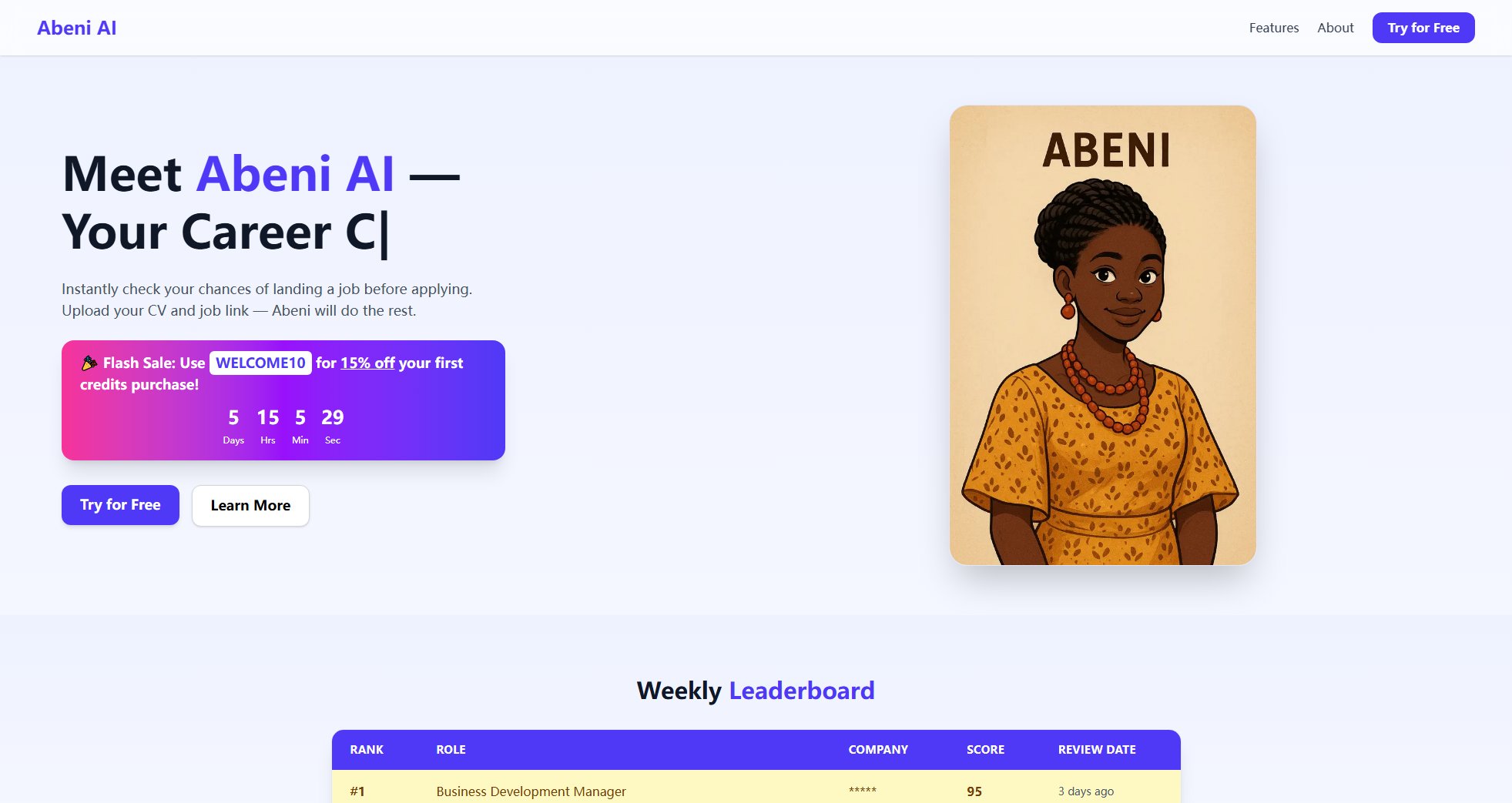 Abeni AI Screenshot