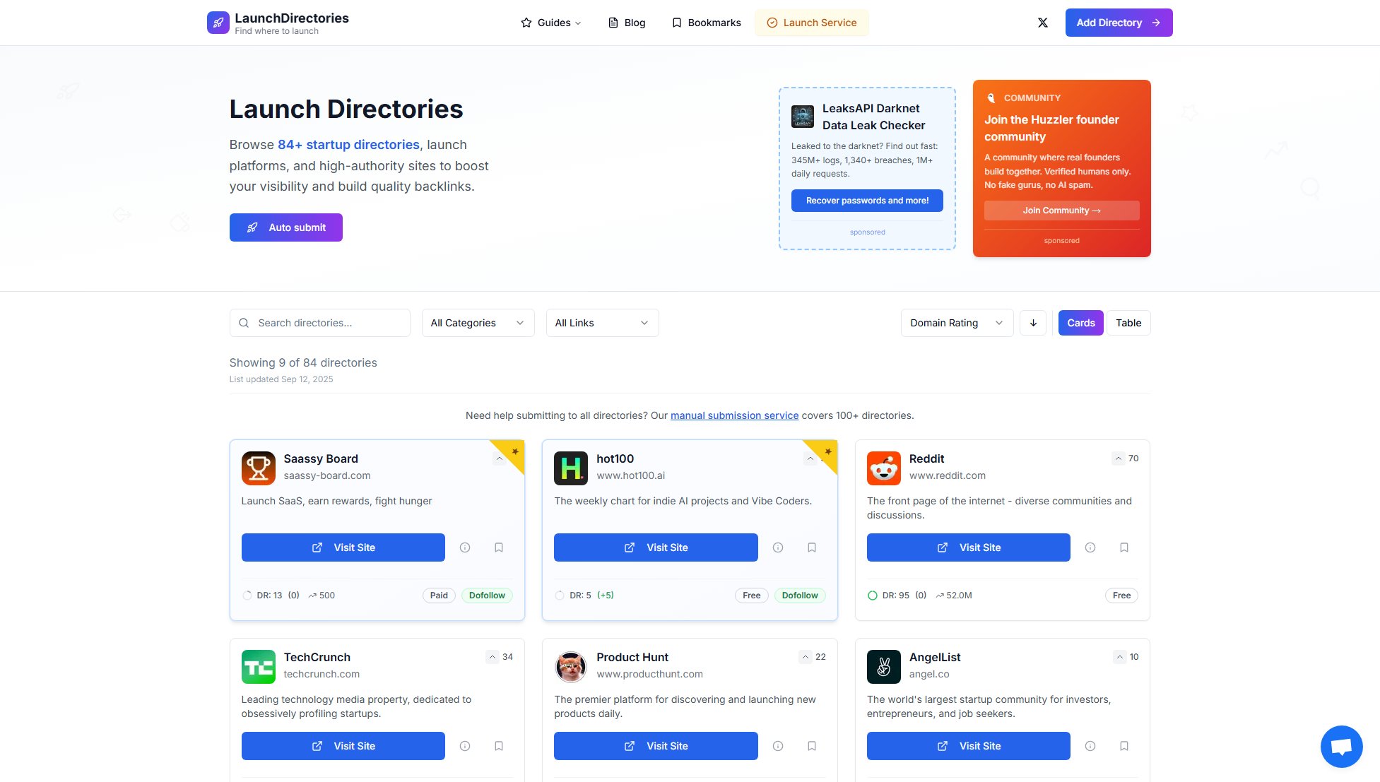 LaunchDirectories Screenshot LaunchDirectories Screenshot