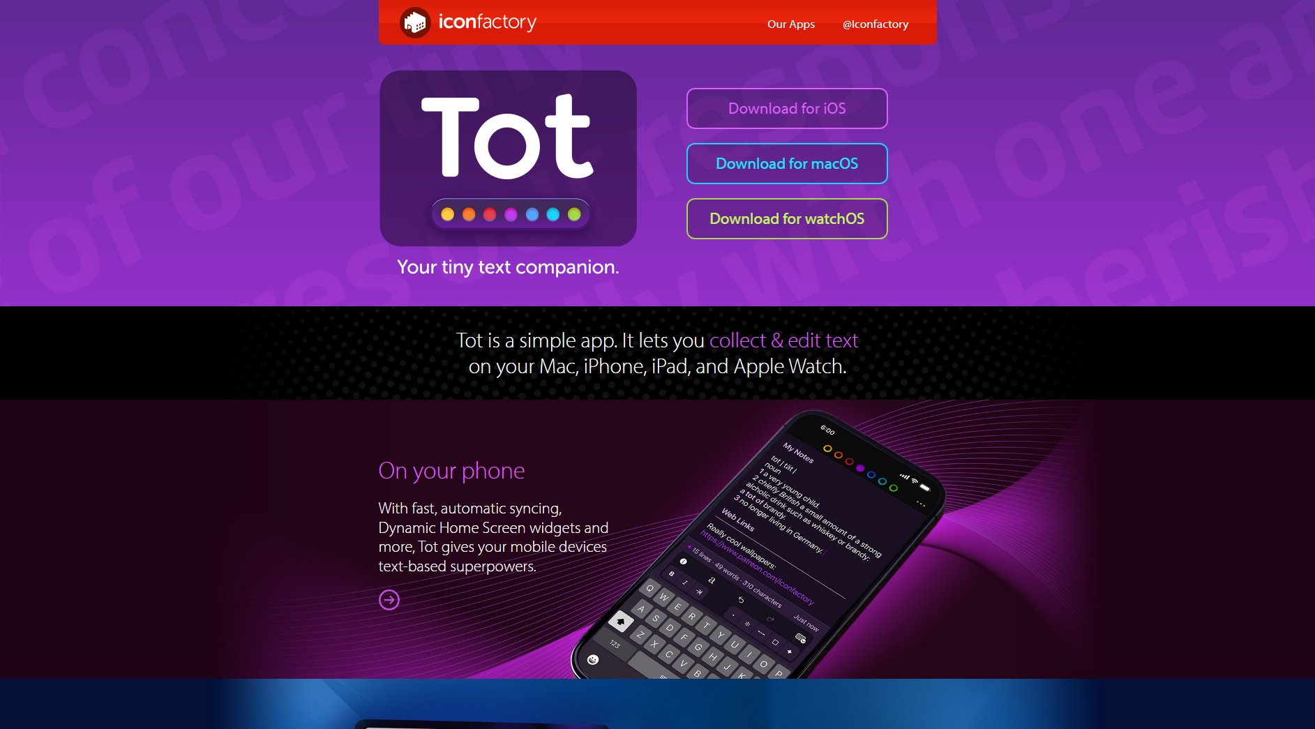 Tot Tot Interface & Screenshots Tot Tot Interface & Screenshots