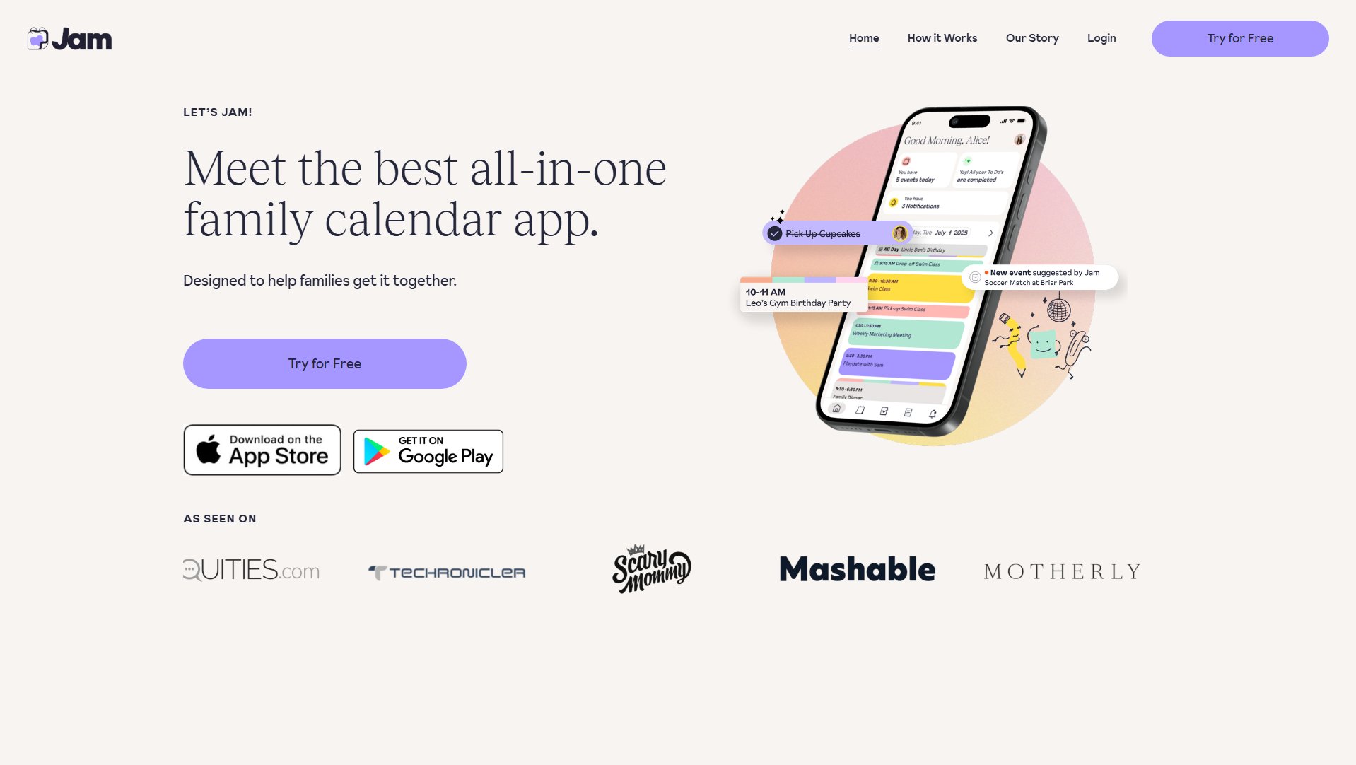 Jam Jam Interface & Screenshots