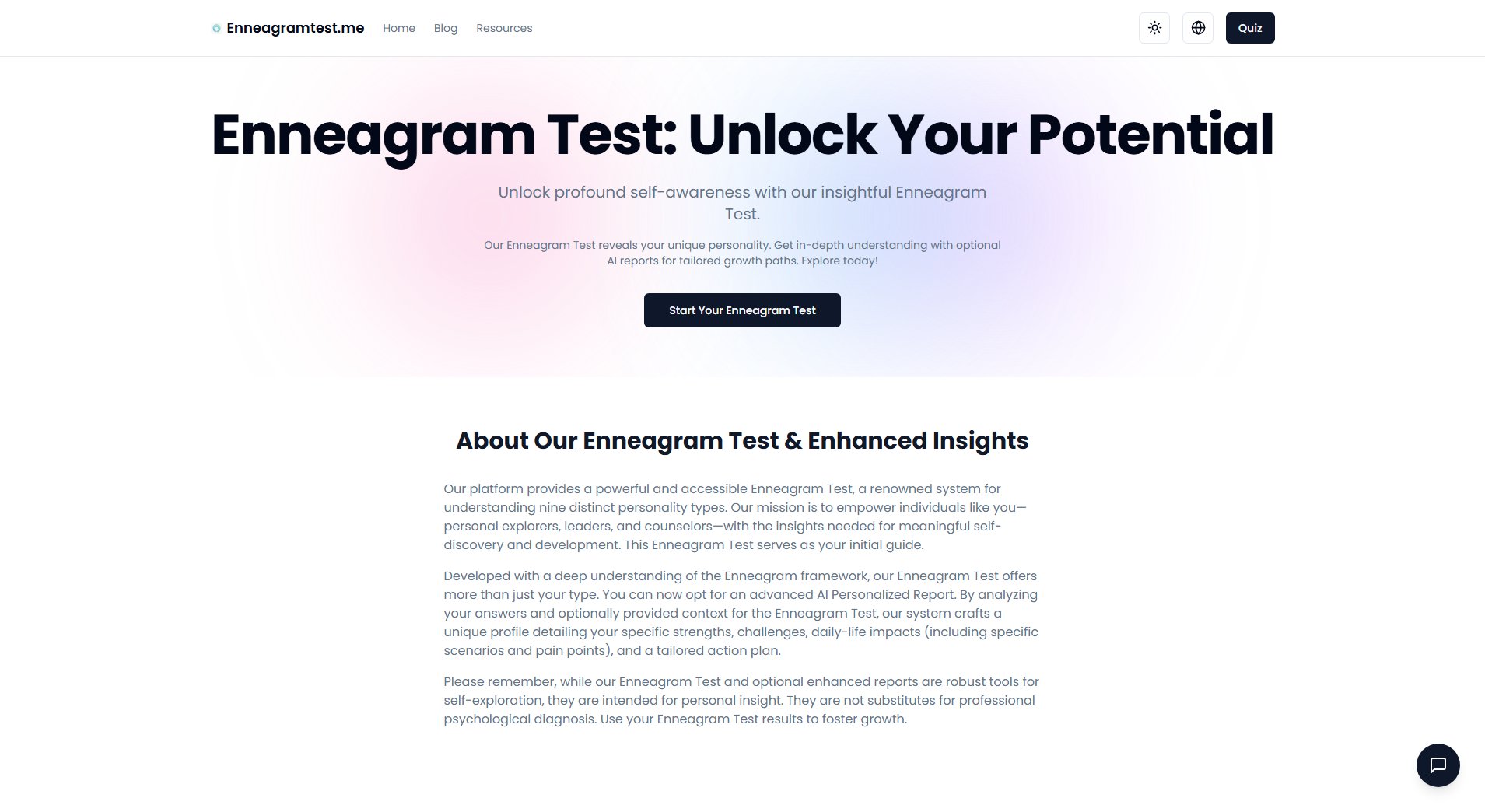 Free Enneagram Test Free Enneagram Test Interface & Screenshots