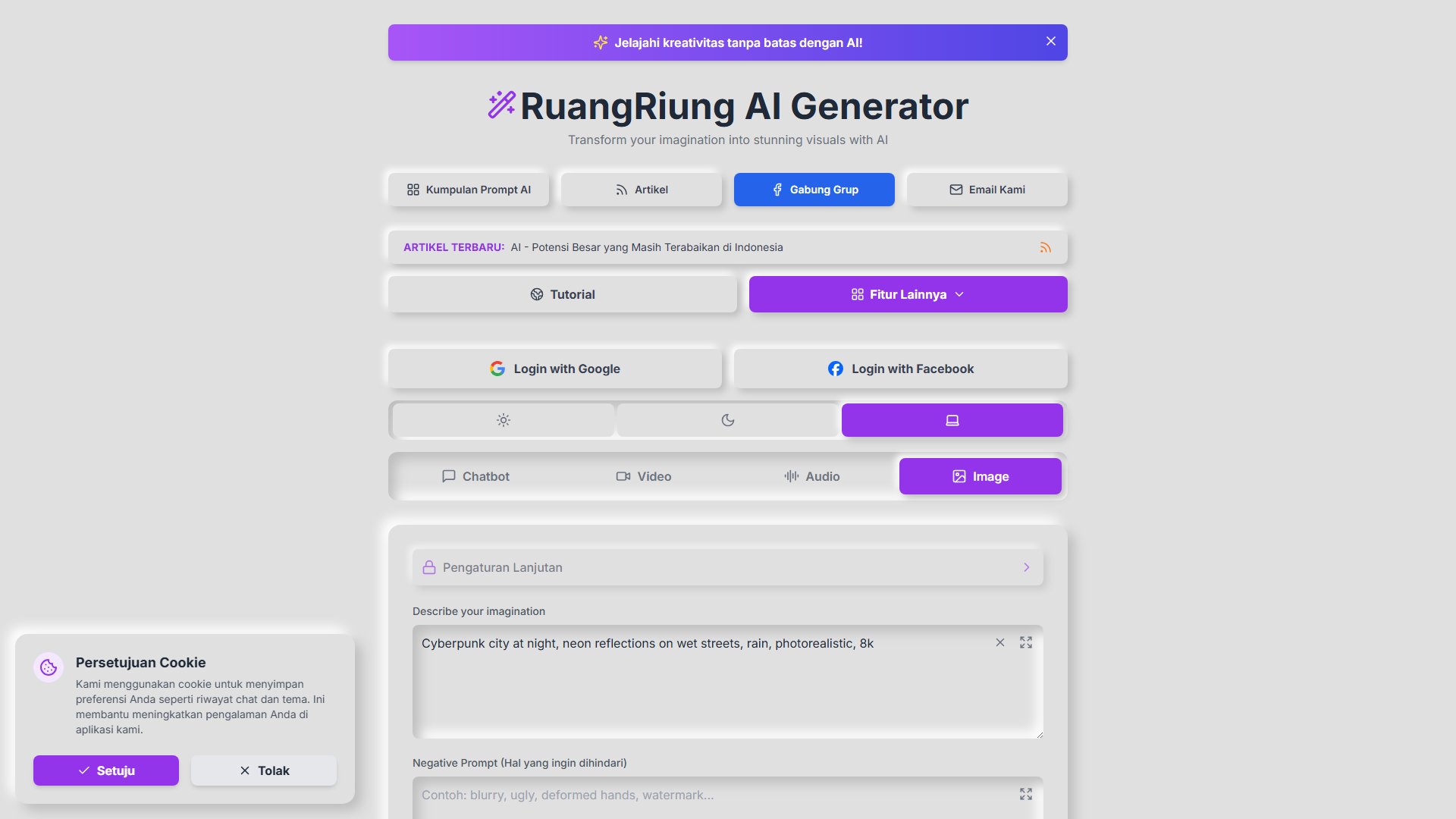 RuangRiung AI Generator Screenshot RuangRiung AI Generator Screenshot