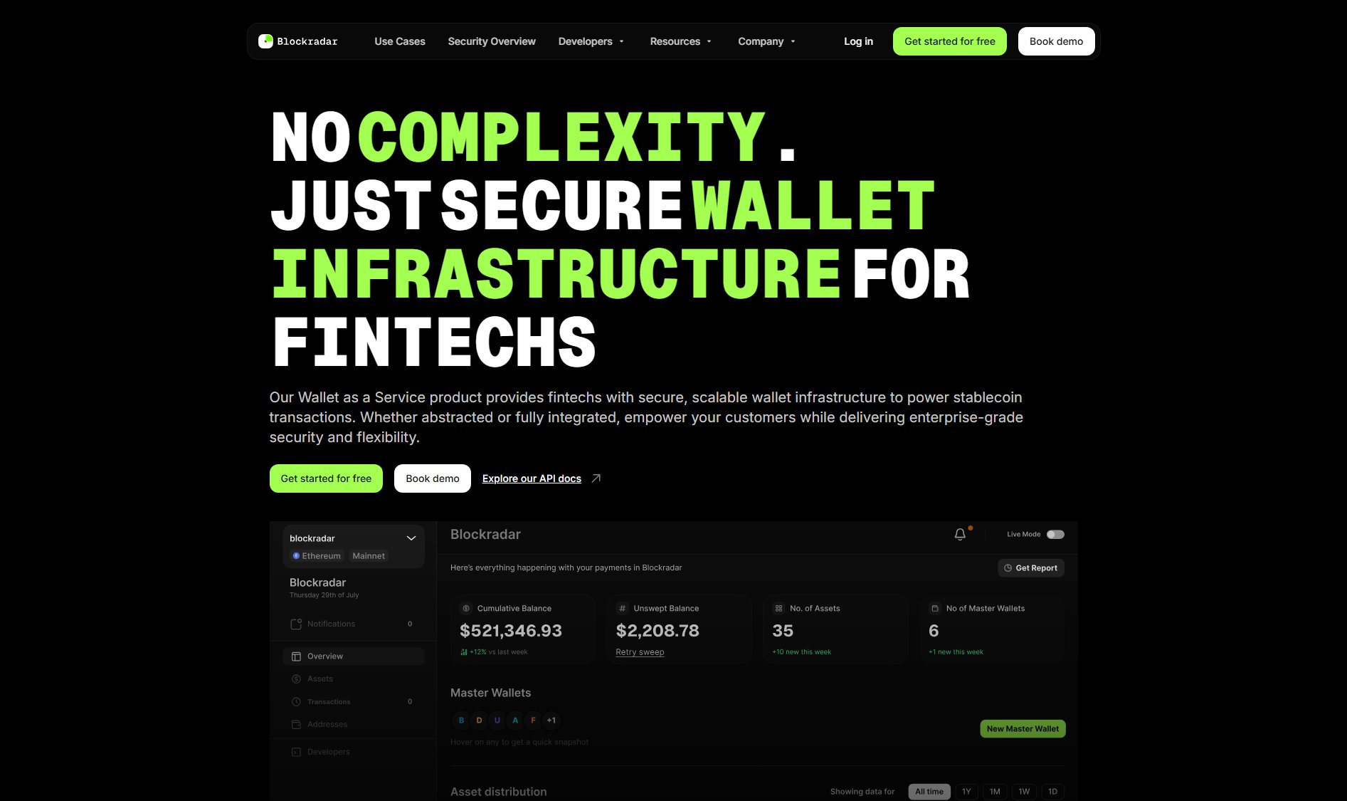 Blockradar Blockradar Interface & Screenshots